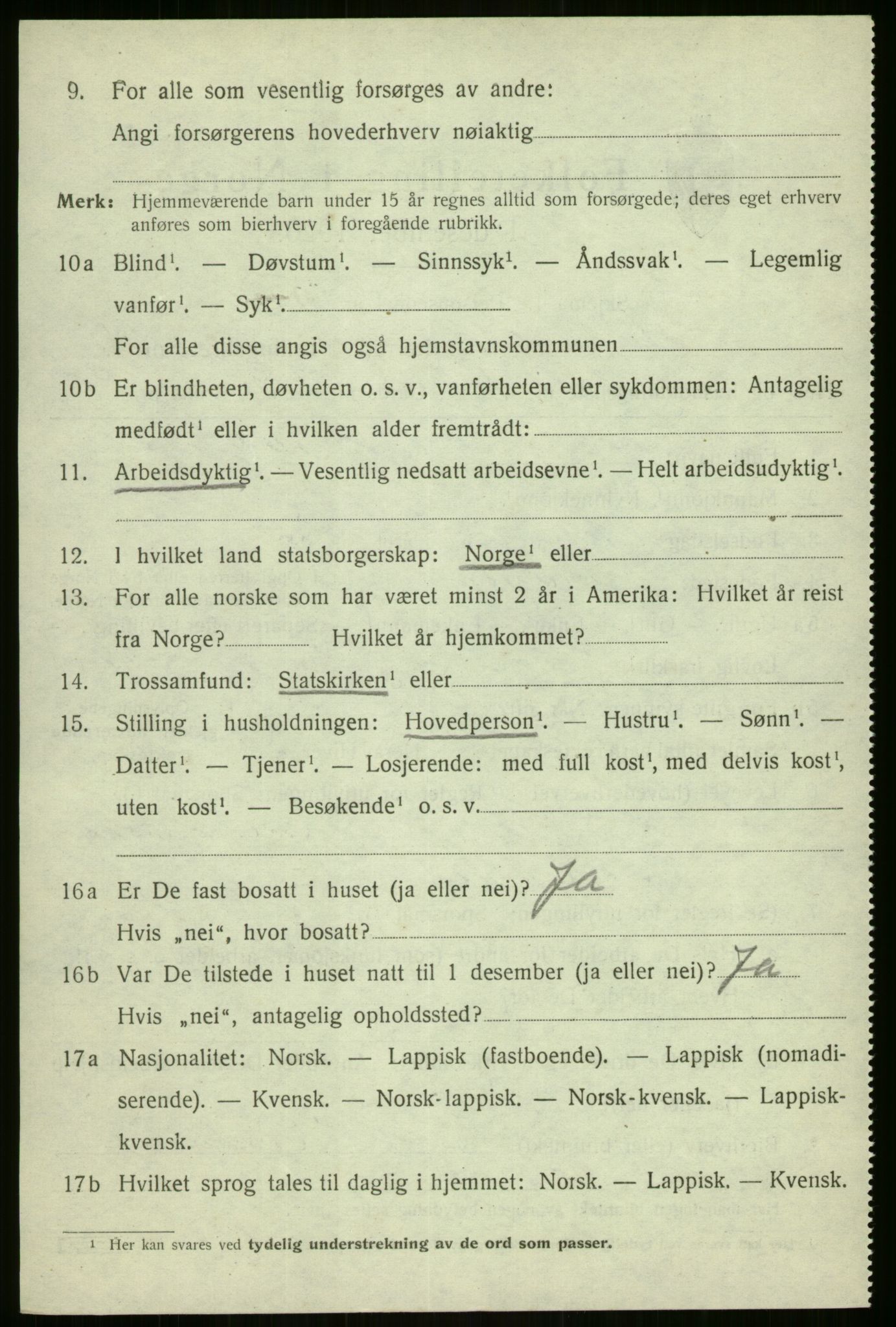 SATØ, 1920 census for Sørreisa, 1920, p. 4599