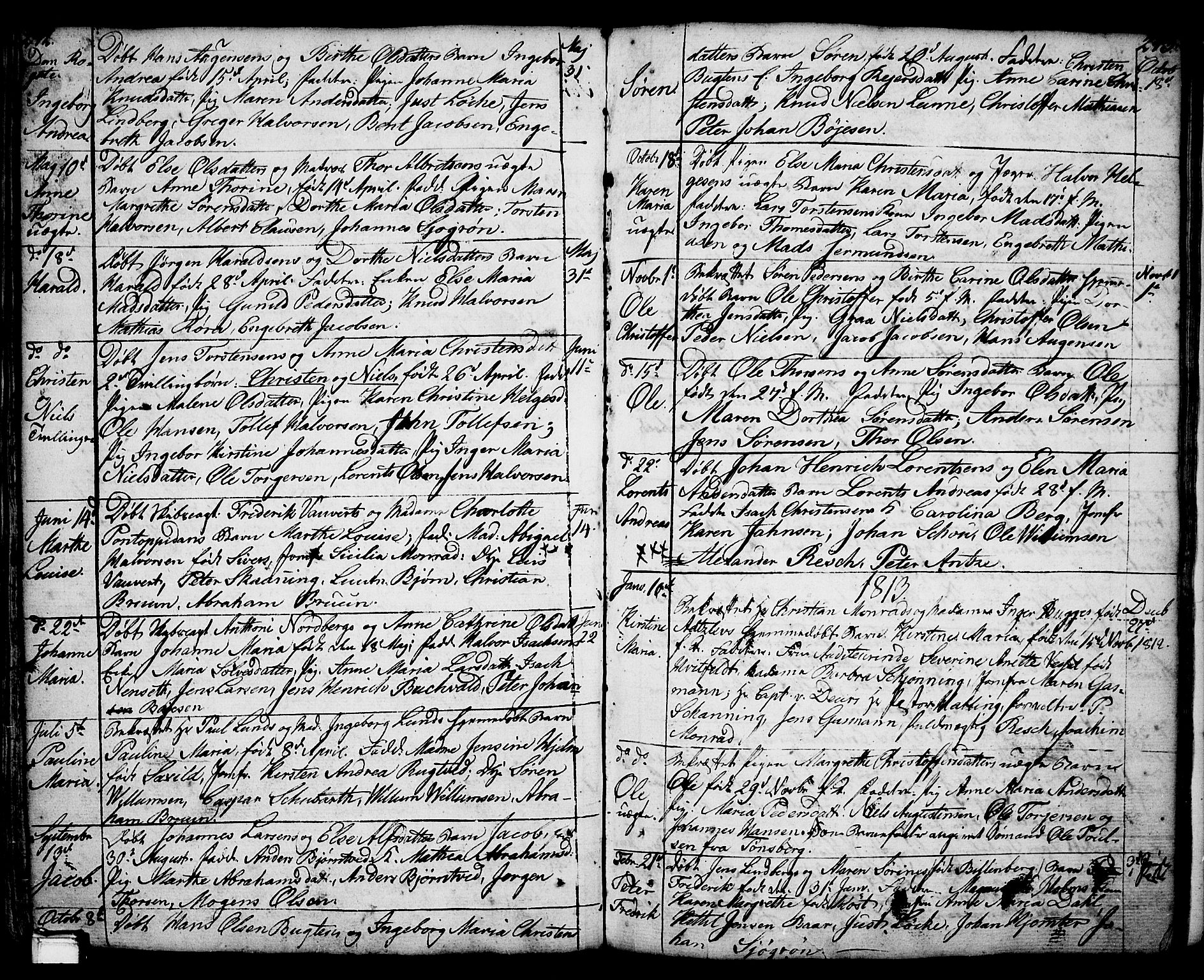 Porsgrunn kirkebøker , SAKO/A-104/F/Fa/L0001: Parish register (official) no. 1, 1764-1814, p. 242-243