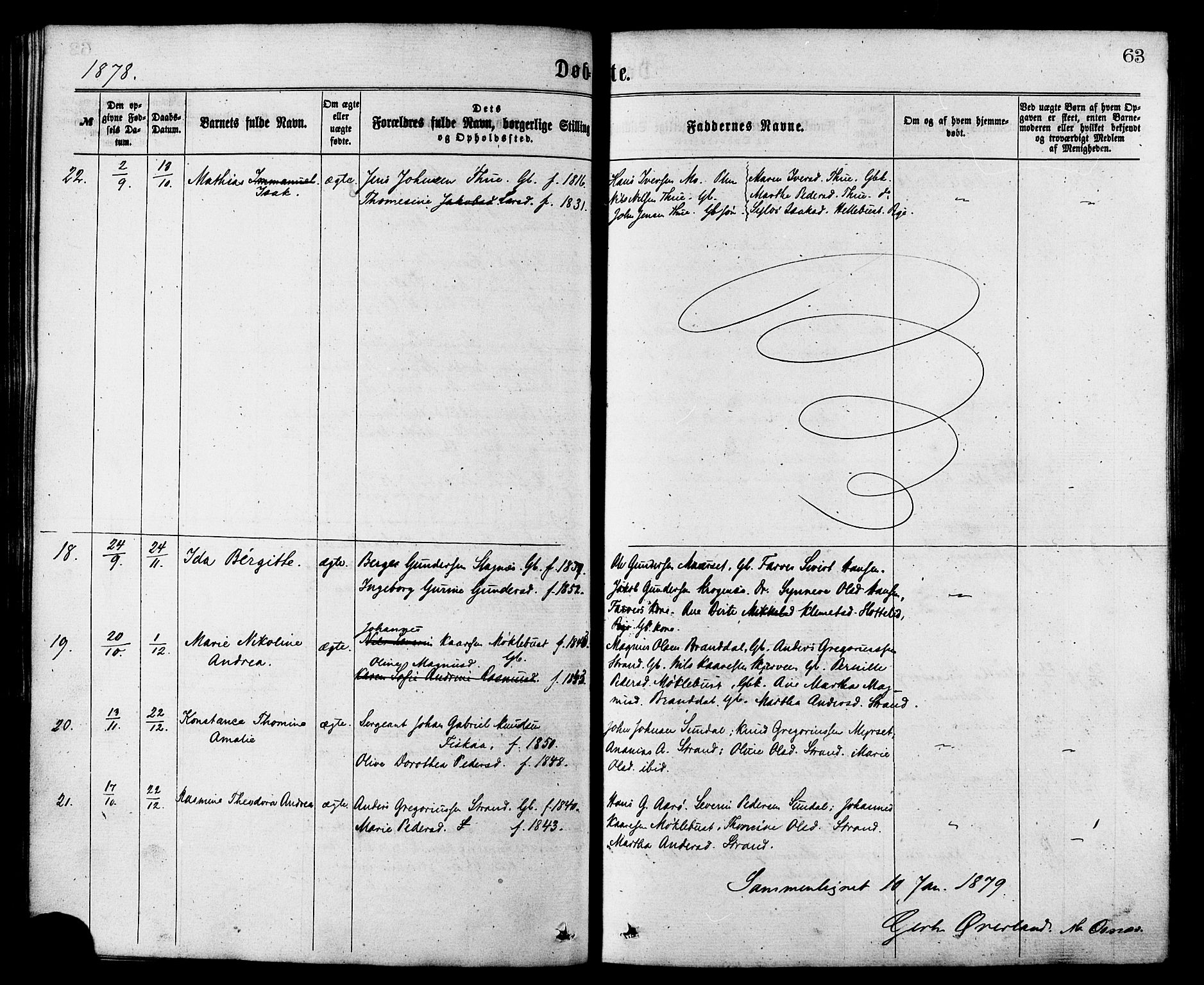 Ministerialprotokoller, klokkerbøker og fødselsregistre - Møre og Romsdal, AV/SAT-A-1454/501/L0007: Parish register (official) no. 501A07, 1868-1884, p. 63