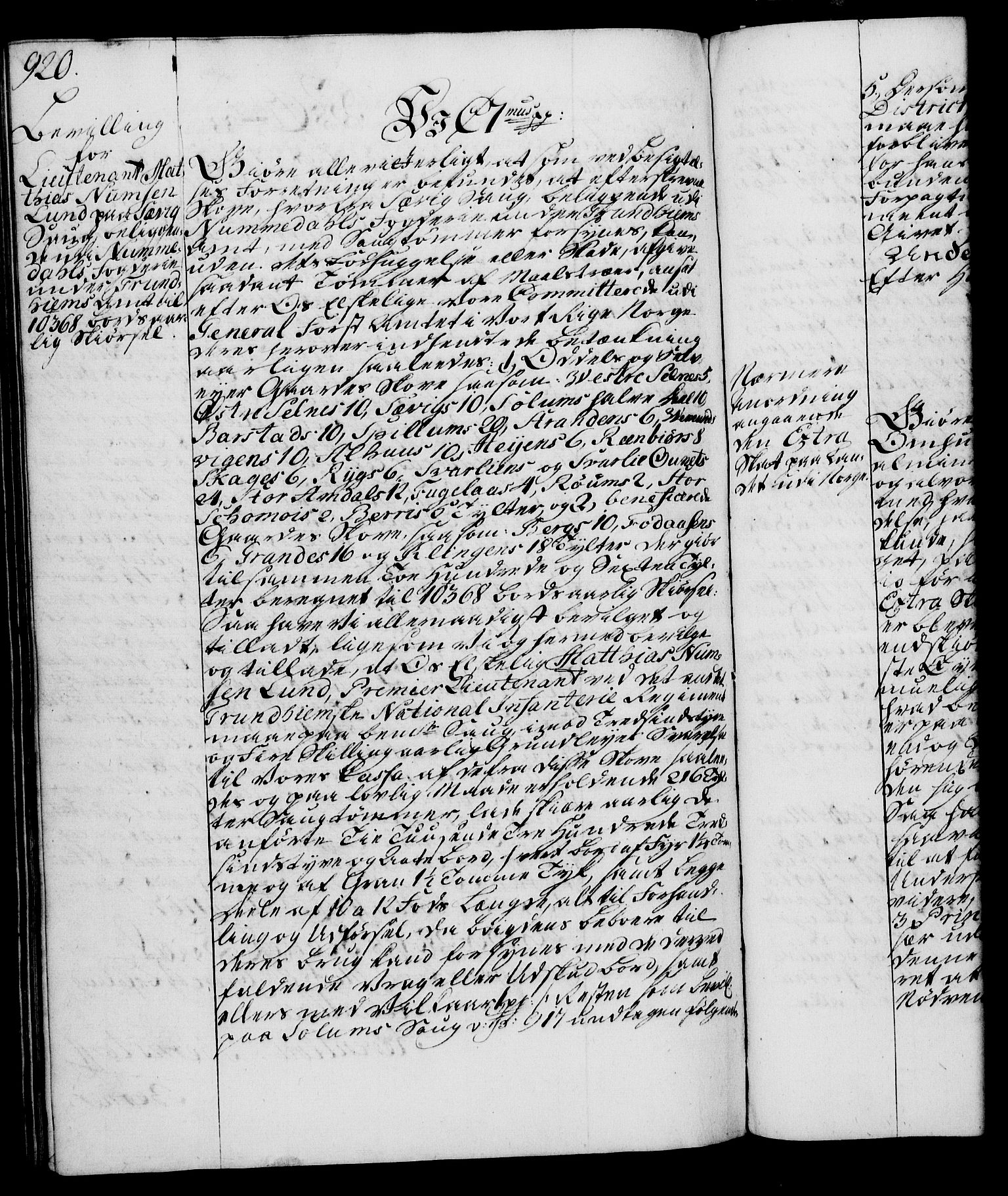 Rentekammeret, Kammerkanselliet, RA/EA-3111/G/Gg/Gga/L0007: Norsk ekspedisjonsprotokoll med register (merket RK 53.7), 1759-1768, p. 920