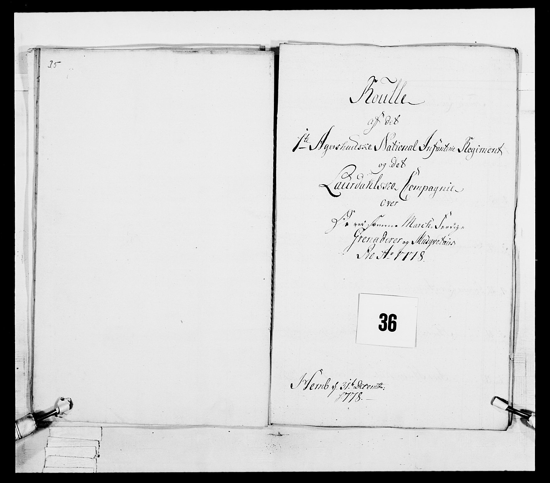 Generalitets- og kommissariatskollegiet, Det kongelige norske kommissariatskollegium, AV/RA-EA-5420/E/Eh/L0038: 1. Akershusiske nasjonale infanteriregiment, 1776-1788, p. 166