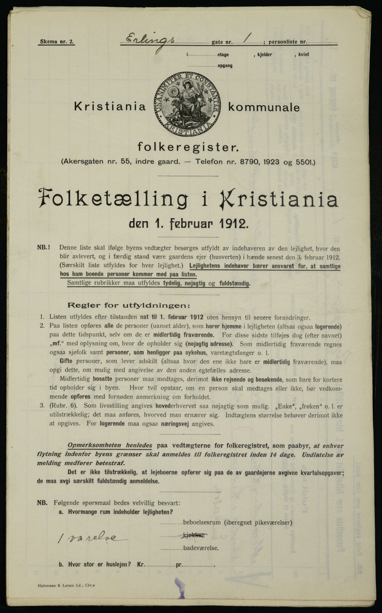 OBA, Municipal Census 1912 for Kristiania, 1912, p. 21920