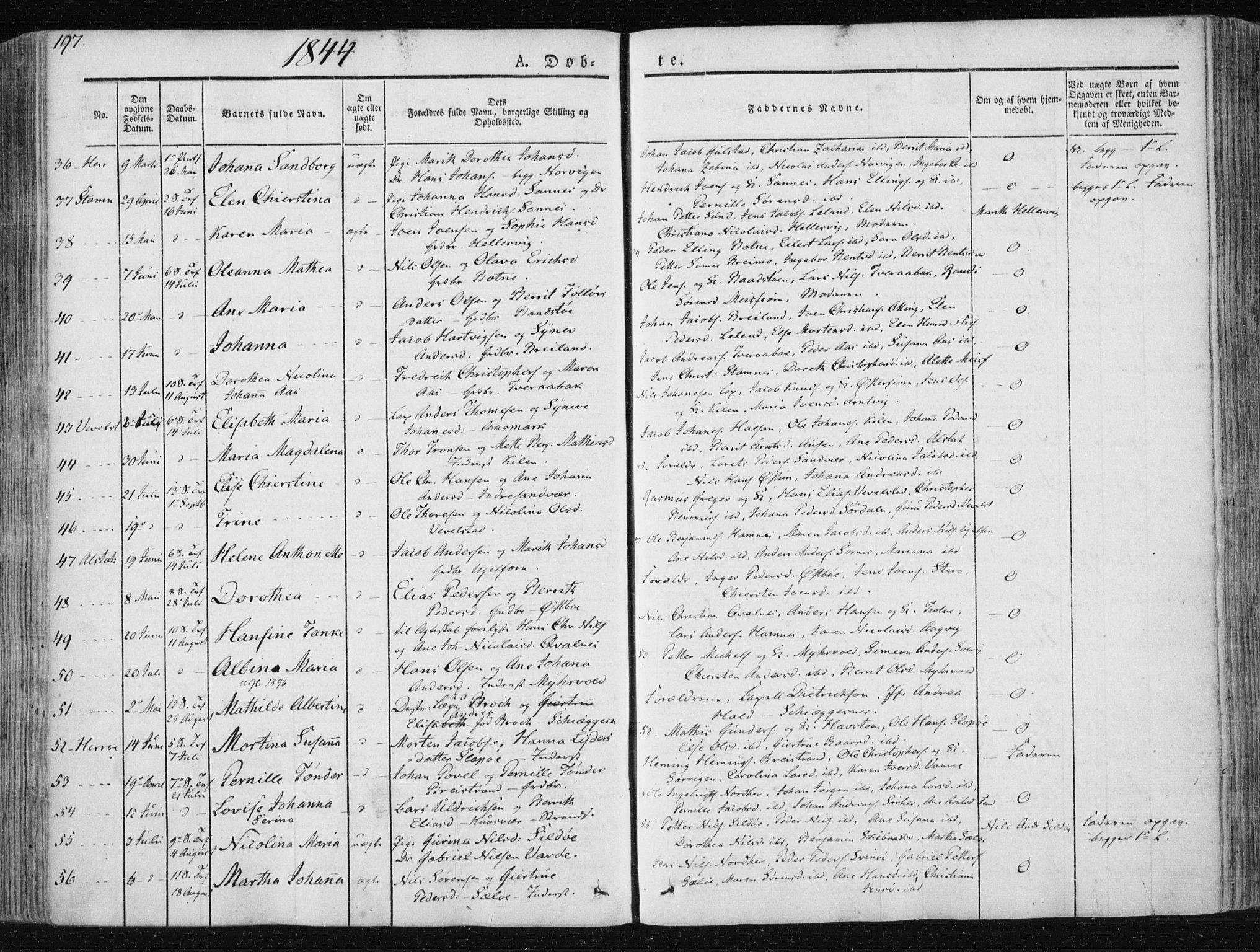 Ministerialprotokoller, klokkerbøker og fødselsregistre - Nordland, SAT/A-1459/830/L0446: Parish register (official) no. 830A10, 1831-1865, p. 197
