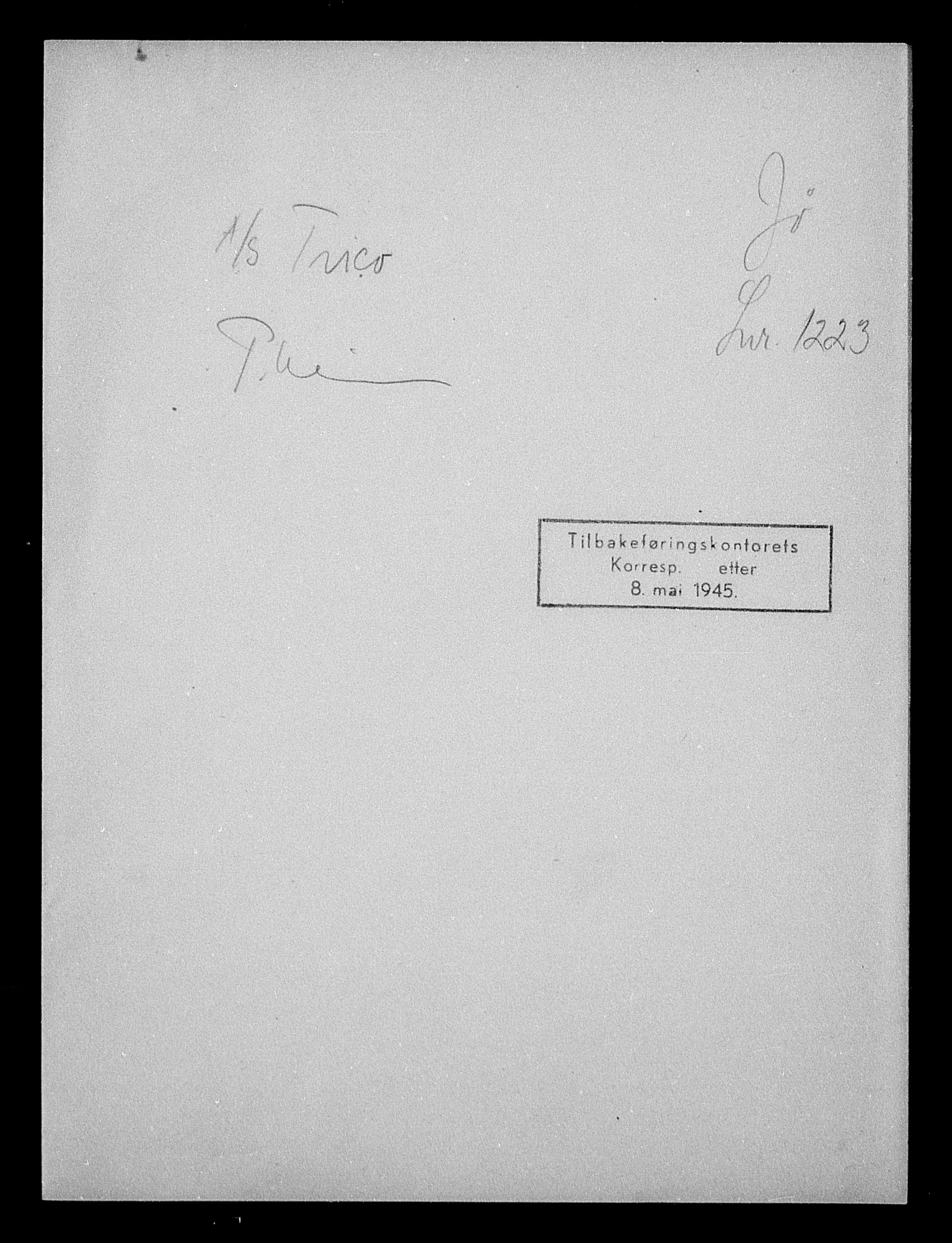 Justisdepartementet, Tilbakeføringskontoret for inndratte formuer, AV/RA-S-1564/H/Hc/Hca/L0908: --, 1945-1947, p. 723