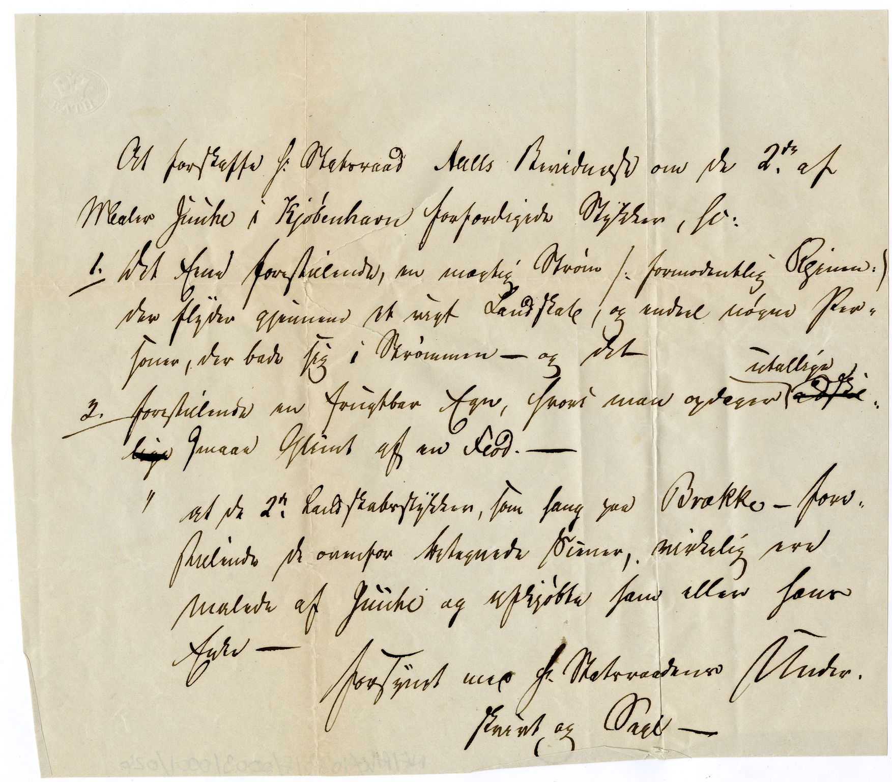 Diderik Maria Aalls brevsamling, NF/Ark-1023/F/L0003: D.M. Aalls brevsamling. D - G, 1797-1889, p. 45