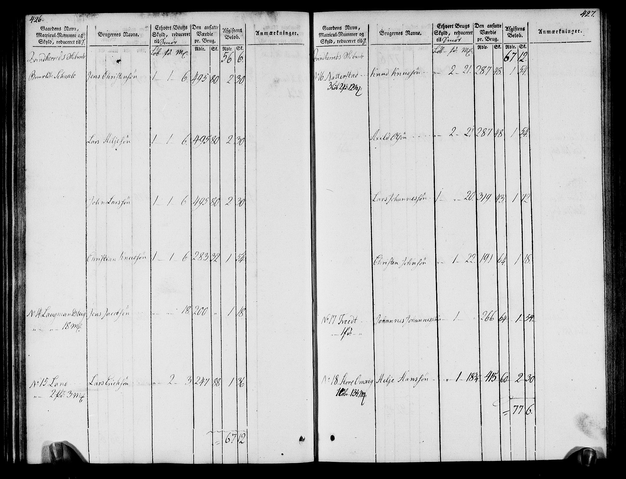 Rentekammeret inntil 1814, Realistisk ordnet avdeling, AV/RA-EA-4070/N/Ne/Nea/L0109: Sunnhordland og Hardanger fogderi. Oppebørselsregister, 1803-1804, p. 217