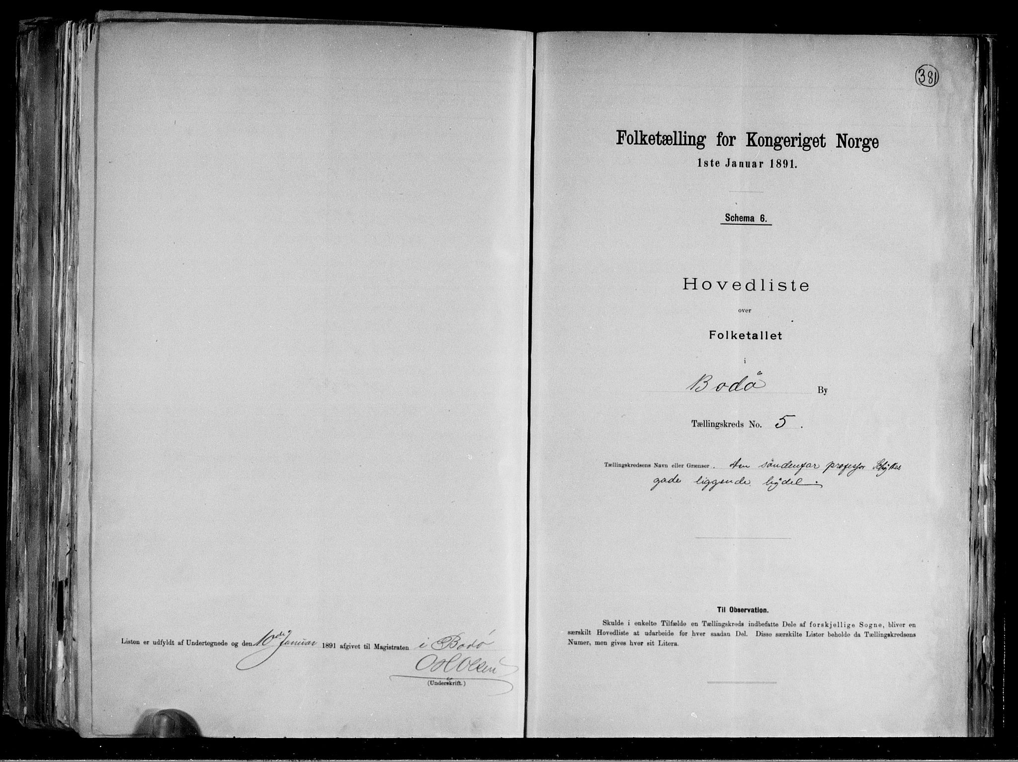 RA, 1891 census for 1804 Bodø, 1891, p. 14