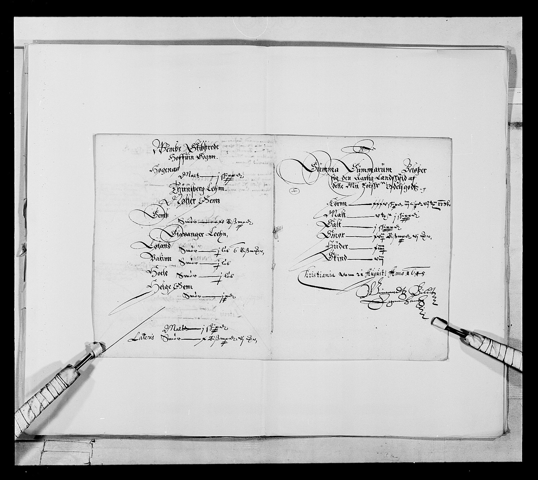 Stattholderembetet 1572-1771, AV/RA-EA-2870/Ek/L0021/0001: Jordebøker 1633-1658: / Adelsjordebøker innlevert til hyllingen i august 1648 og senere, 1648-1649, p. 46