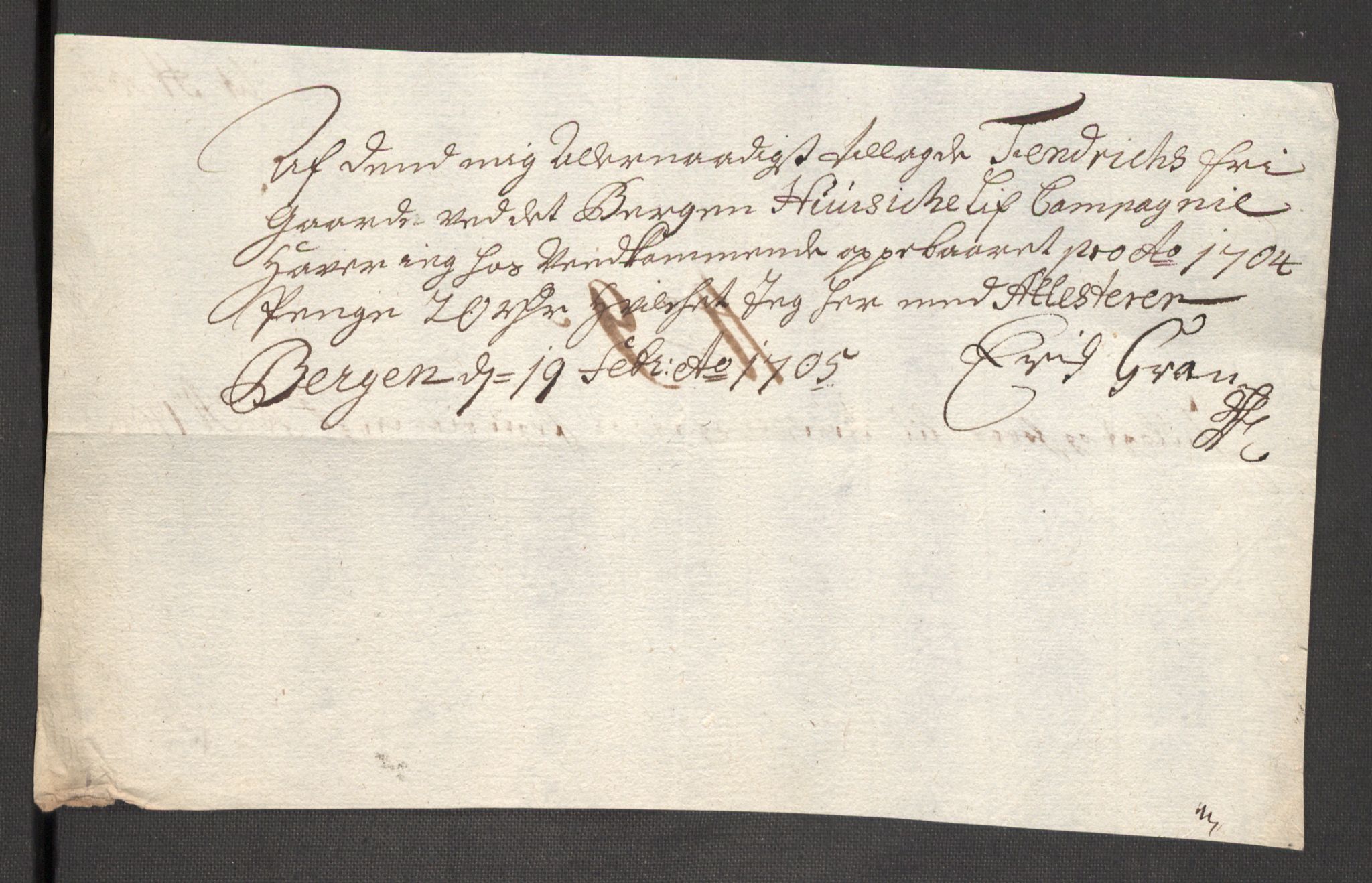 Rentekammeret inntil 1814, Reviderte regnskaper, Fogderegnskap, AV/RA-EA-4092/R51/L3187: Fogderegnskap Nordhordland og Voss, 1704-1705, p. 154