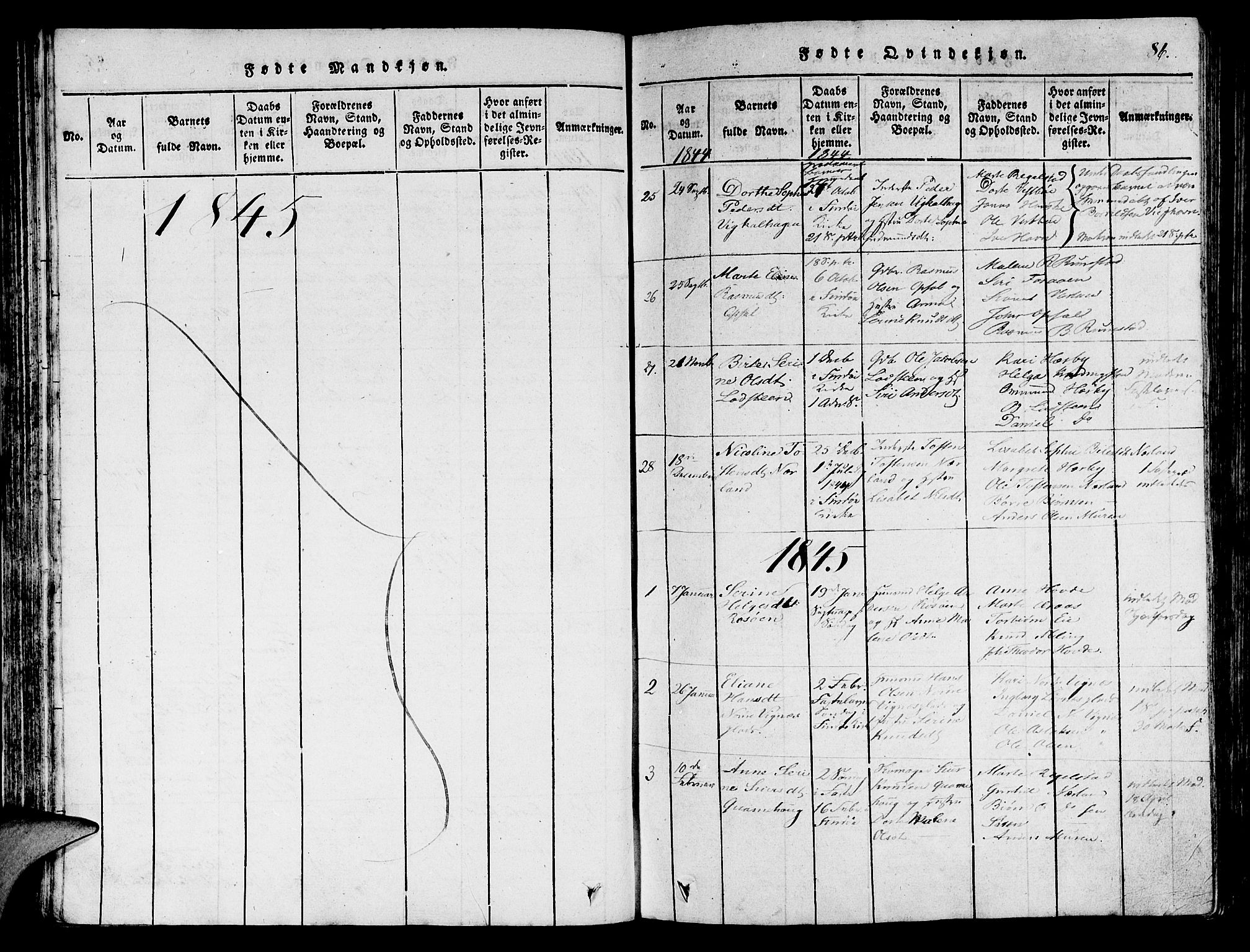Finnøy sokneprestkontor, SAST/A-101825/H/Ha/Haa/L0006: Parish register (official) no. A 6, 1816-1846, p. 86