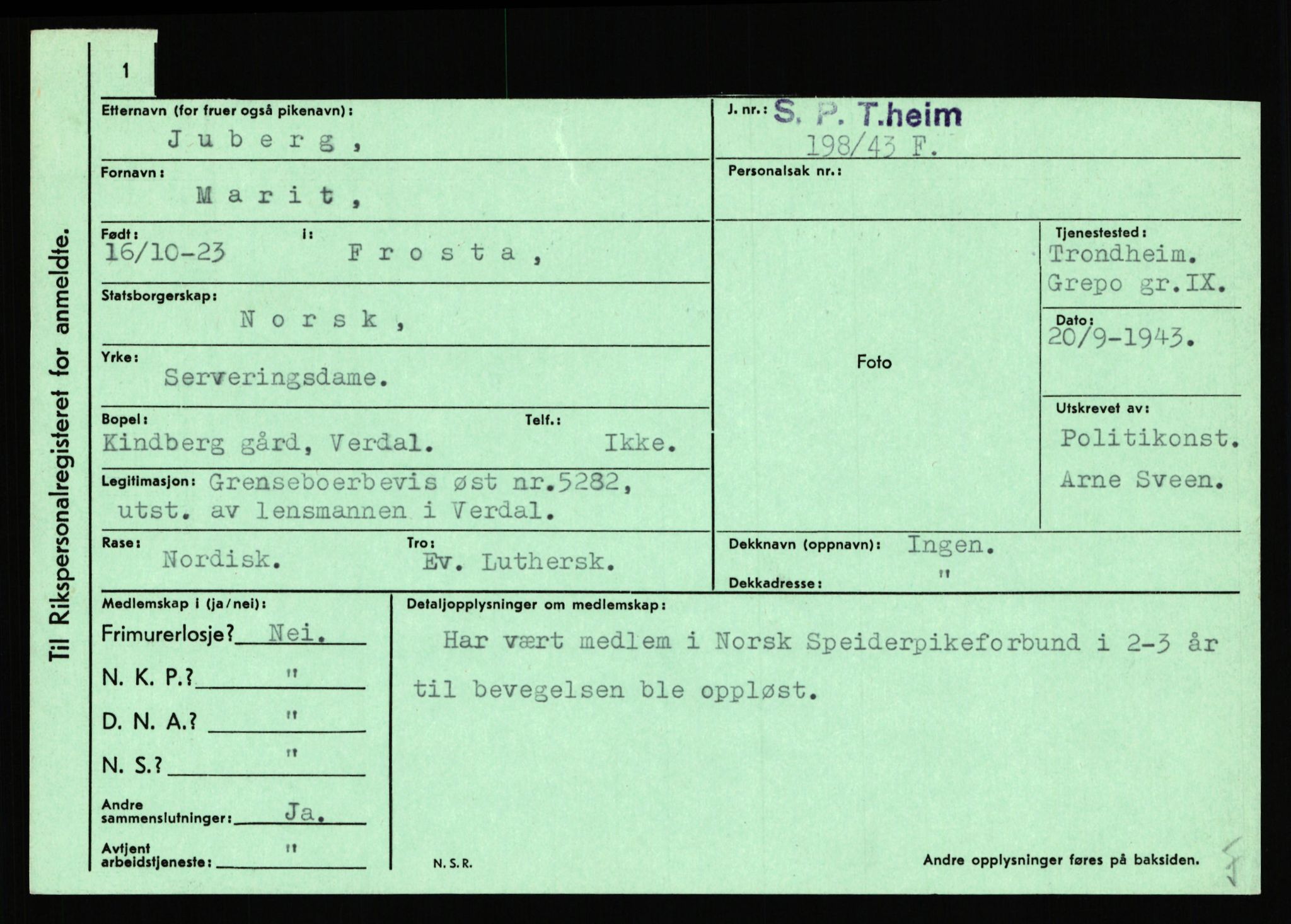 Statspolitiet - Hovedkontoret / Osloavdelingen, AV/RA-S-1329/C/Ca/L0008: Johan(nes)sen - Knoph, 1943-1945, p. 2491