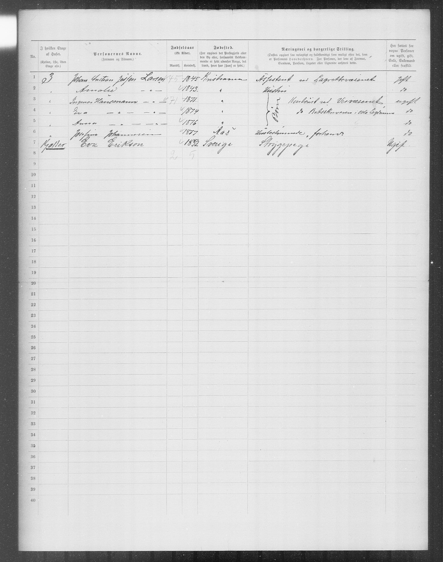 OBA, Municipal Census 1899 for Kristiania, 1899, p. 12894