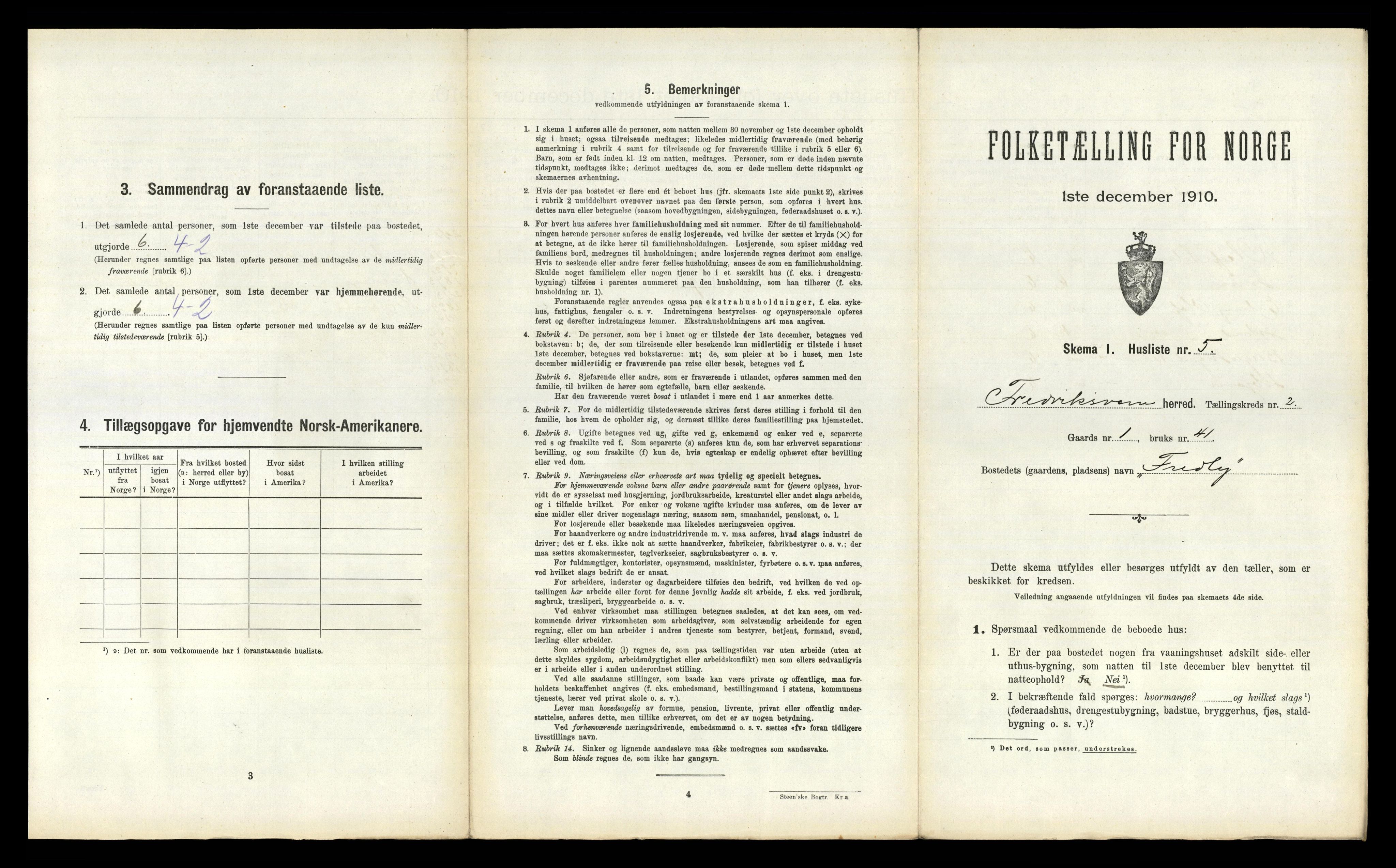 RA, 1910 census for Fredriksvern, 1910, p. 146