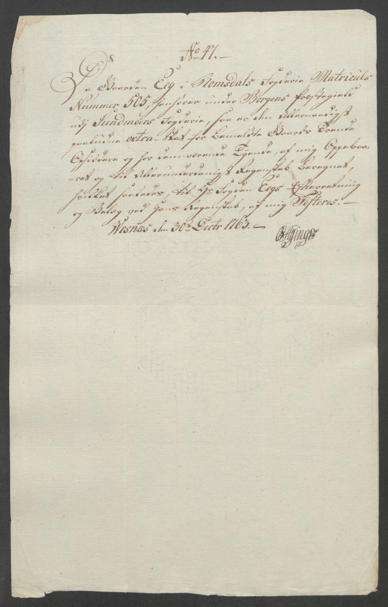 Rentekammeret inntil 1814, Reviderte regnskaper, Fogderegnskap, AV/RA-EA-4092/R55/L3730: Ekstraskatten Romsdal, 1762-1763, p. 538