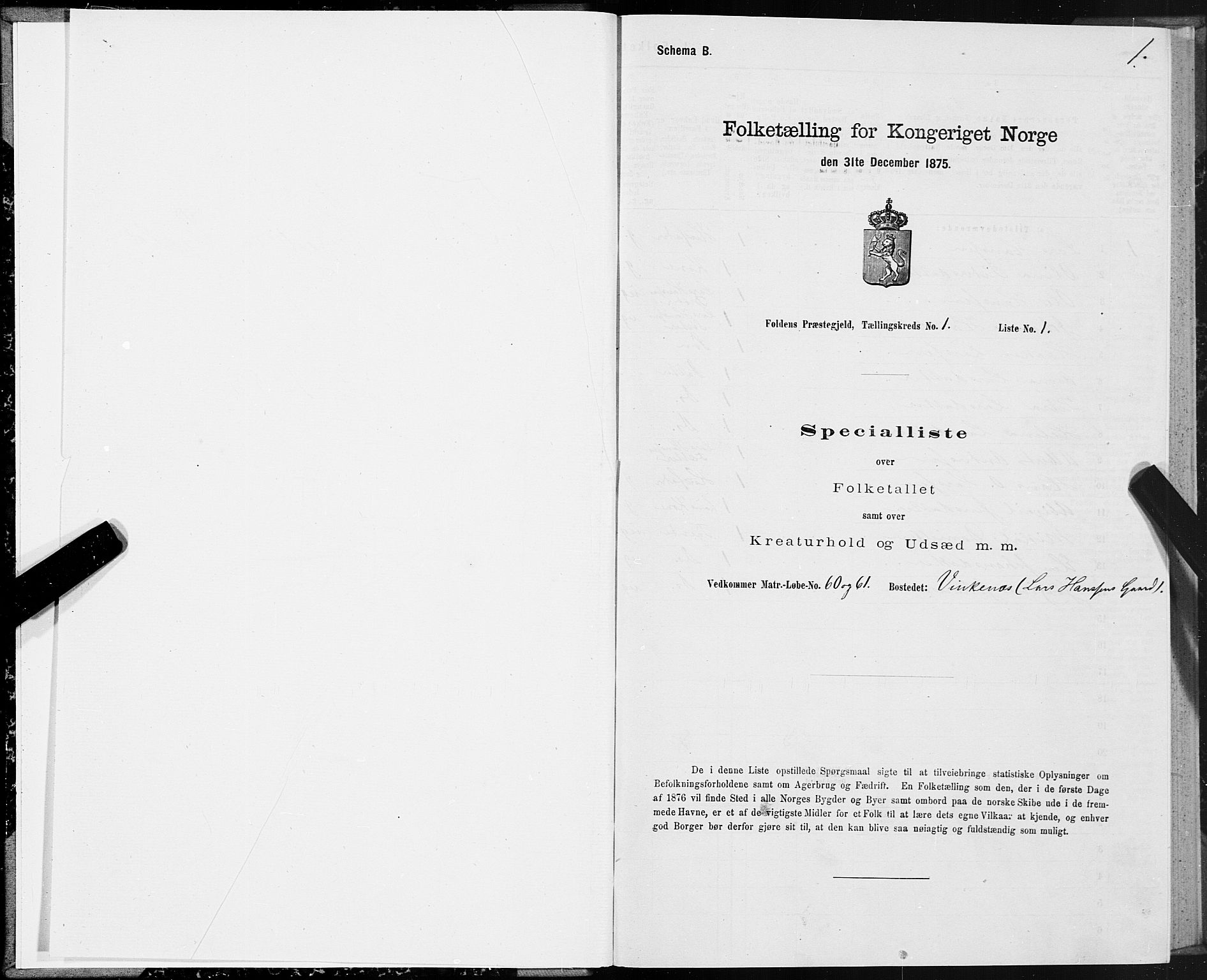 SAT, 1875 census for 1845P Folda, 1875, p. 1001