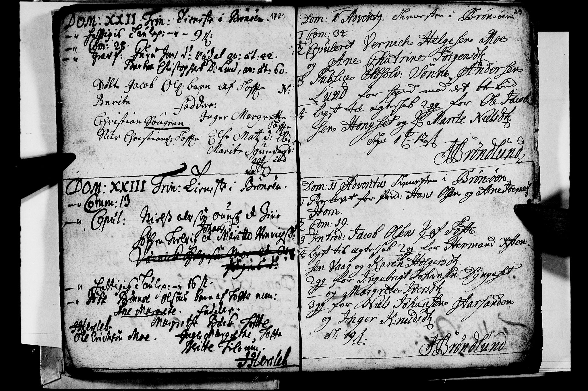 Ministerialprotokoller, klokkerbøker og fødselsregistre - Nordland, AV/SAT-A-1459/813/L0194: Parish register (official) no. 813A04, 1719-1758, p. 29