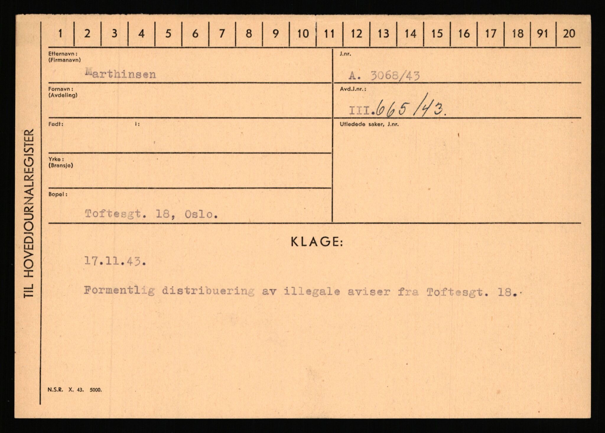 Statspolitiet - Hovedkontoret / Osloavdelingen, AV/RA-S-1329/C/Ca/L0010: Lind - Moksnes, 1943-1945, p. 2852