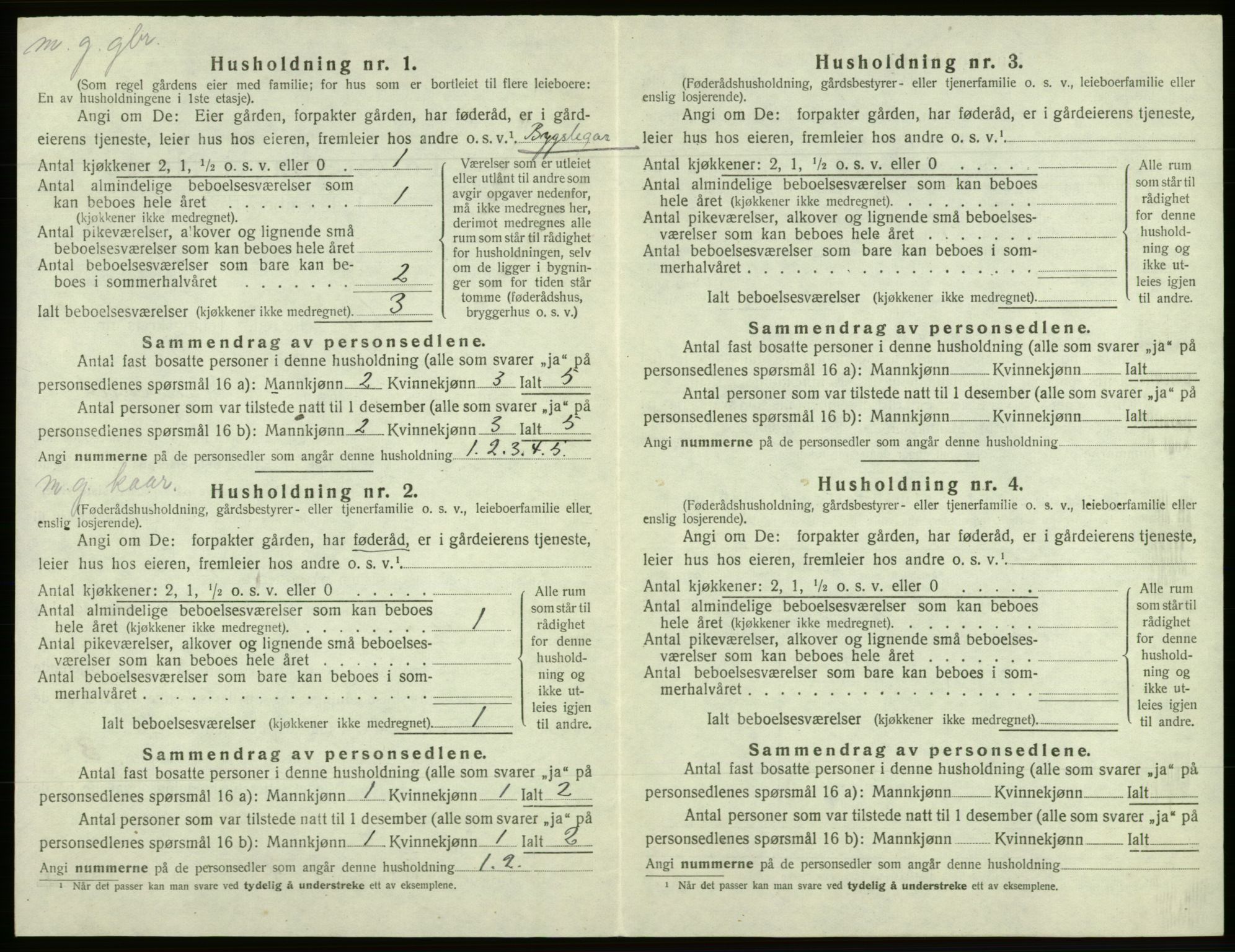 SAB, 1920 census for Os, 1920, p. 578