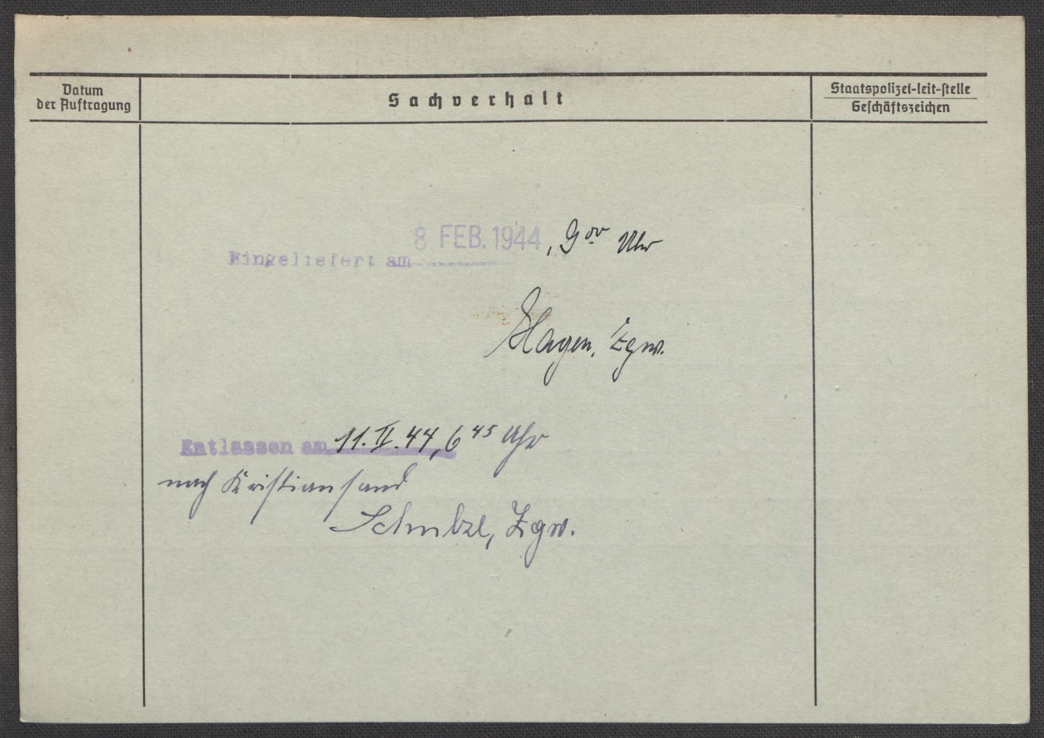 Befehlshaber der Sicherheitspolizei und des SD, AV/RA-RAFA-5969/E/Ea/Eaa/L0009: Register over norske fanger i Møllergata 19: Ru-Sy, 1940-1945, p. 1481