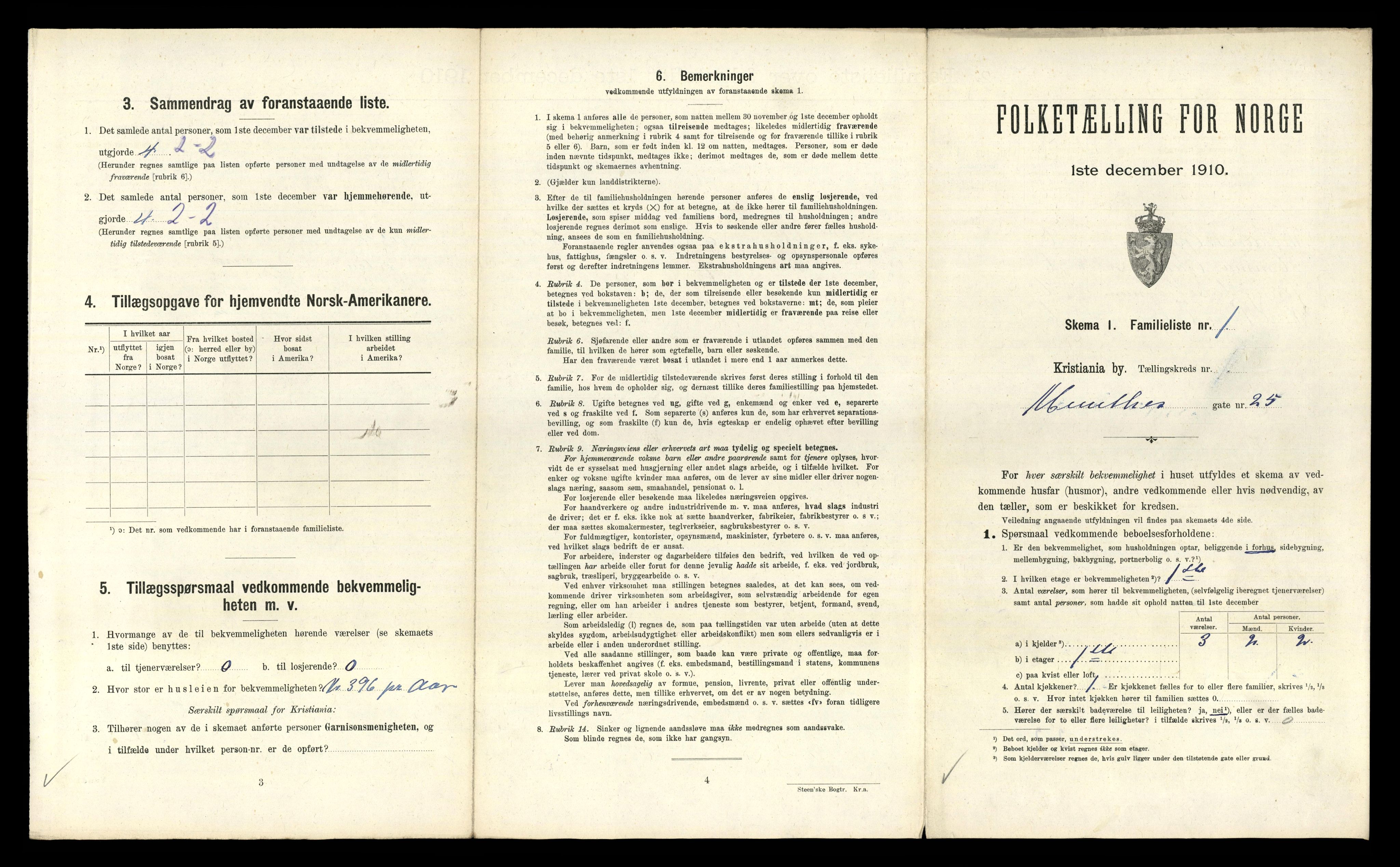 RA, 1910 census for Kristiania, 1910, p. 66385