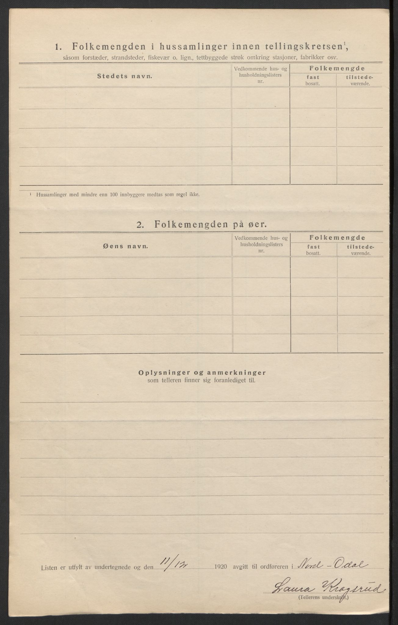 SAH, 1920 census for Nord-Odal, 1920, p. 24