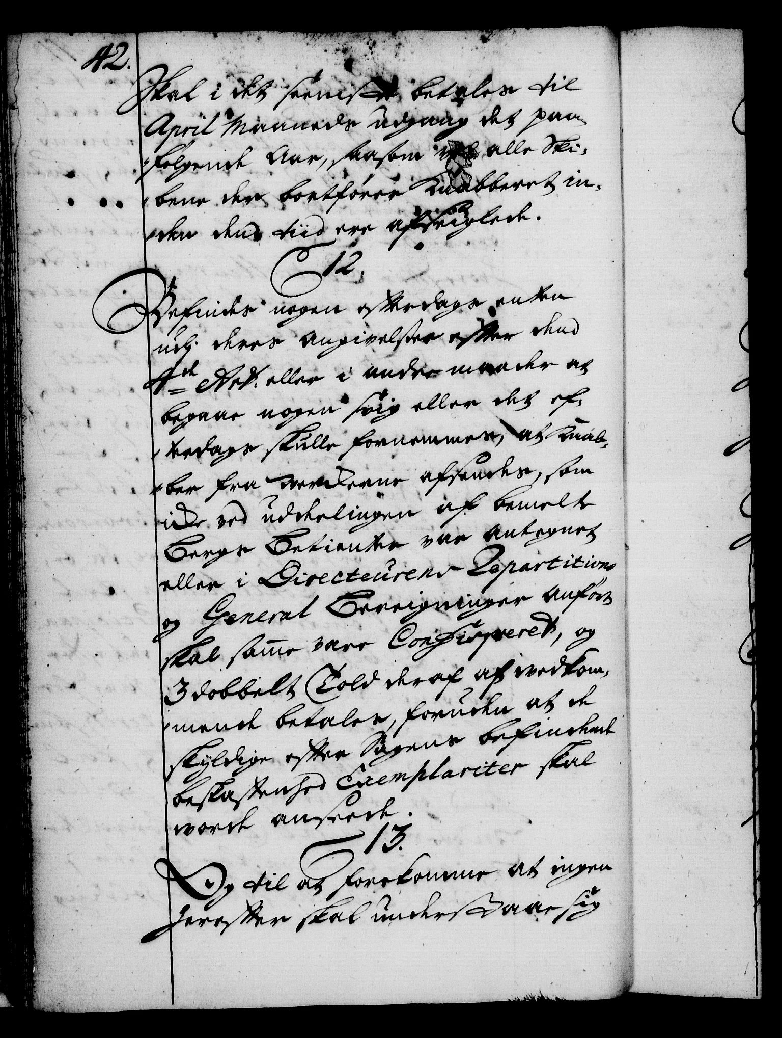 Rentekammeret, Kammerkanselliet, RA/EA-3111/G/Gg/Gga/L0002: Norsk ekspedisjonsprotokoll med register (merket RK 53.2), 1723-1727, p. 42