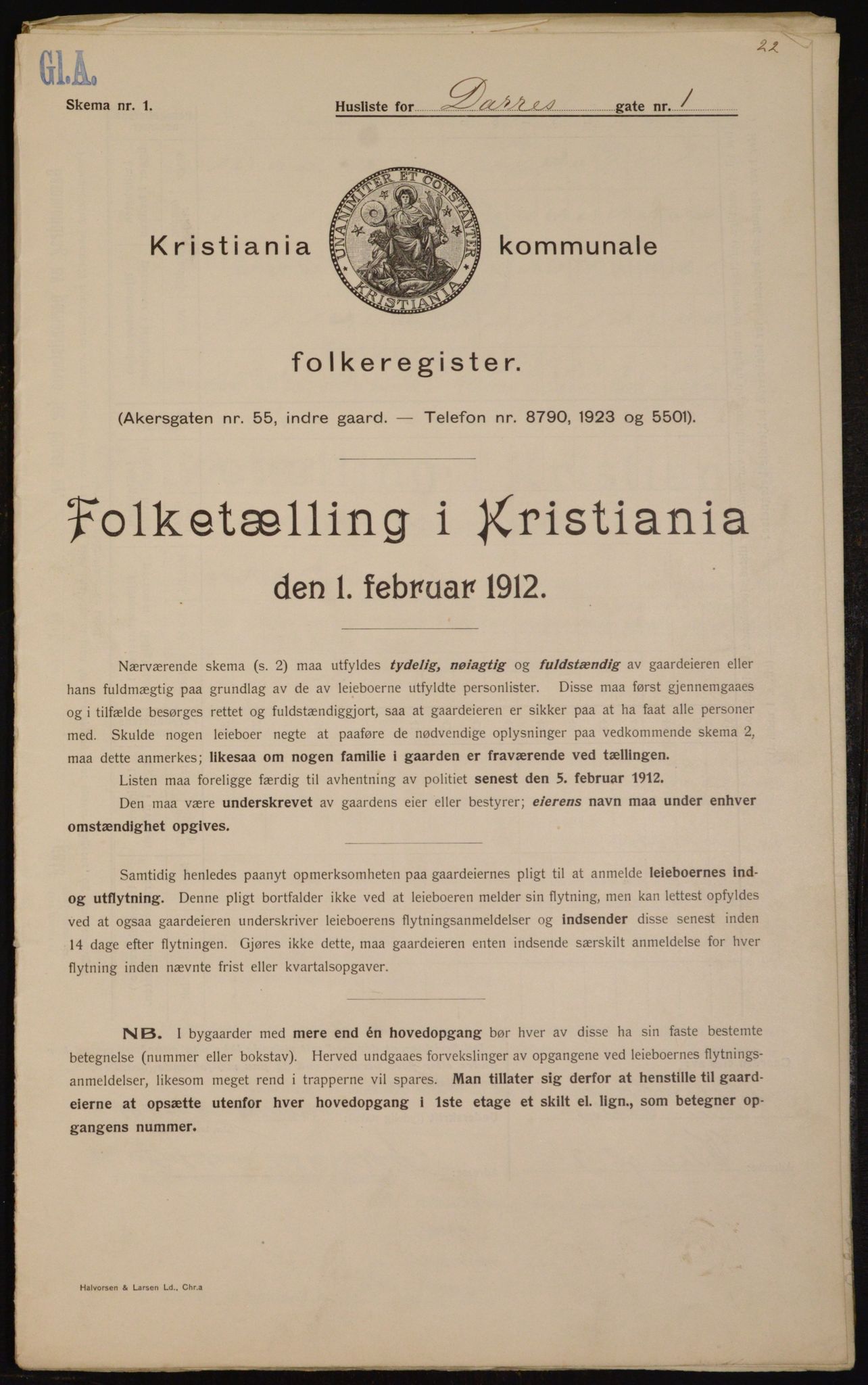 OBA, Municipal Census 1912 for Kristiania, 1912, p. 15241