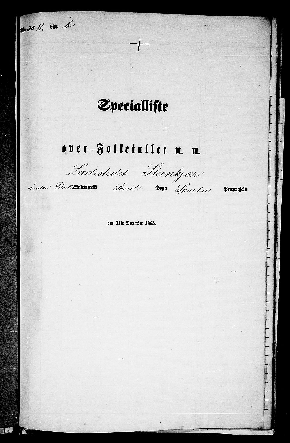 RA, 1865 census for Sparbu, 1865, p. 234
