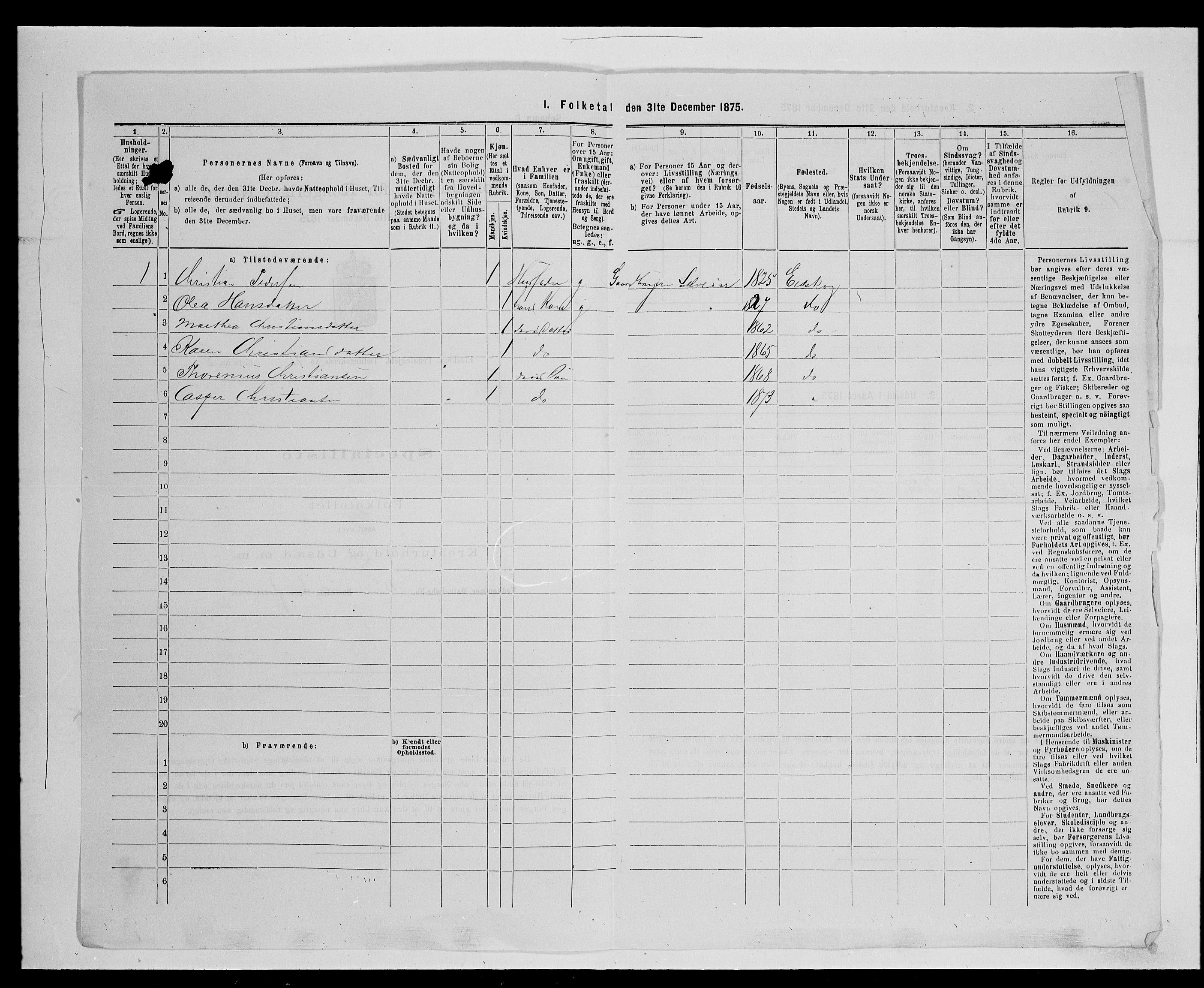 SAH, 1875 census for 0420P Eidskog, 1875, p. 1971