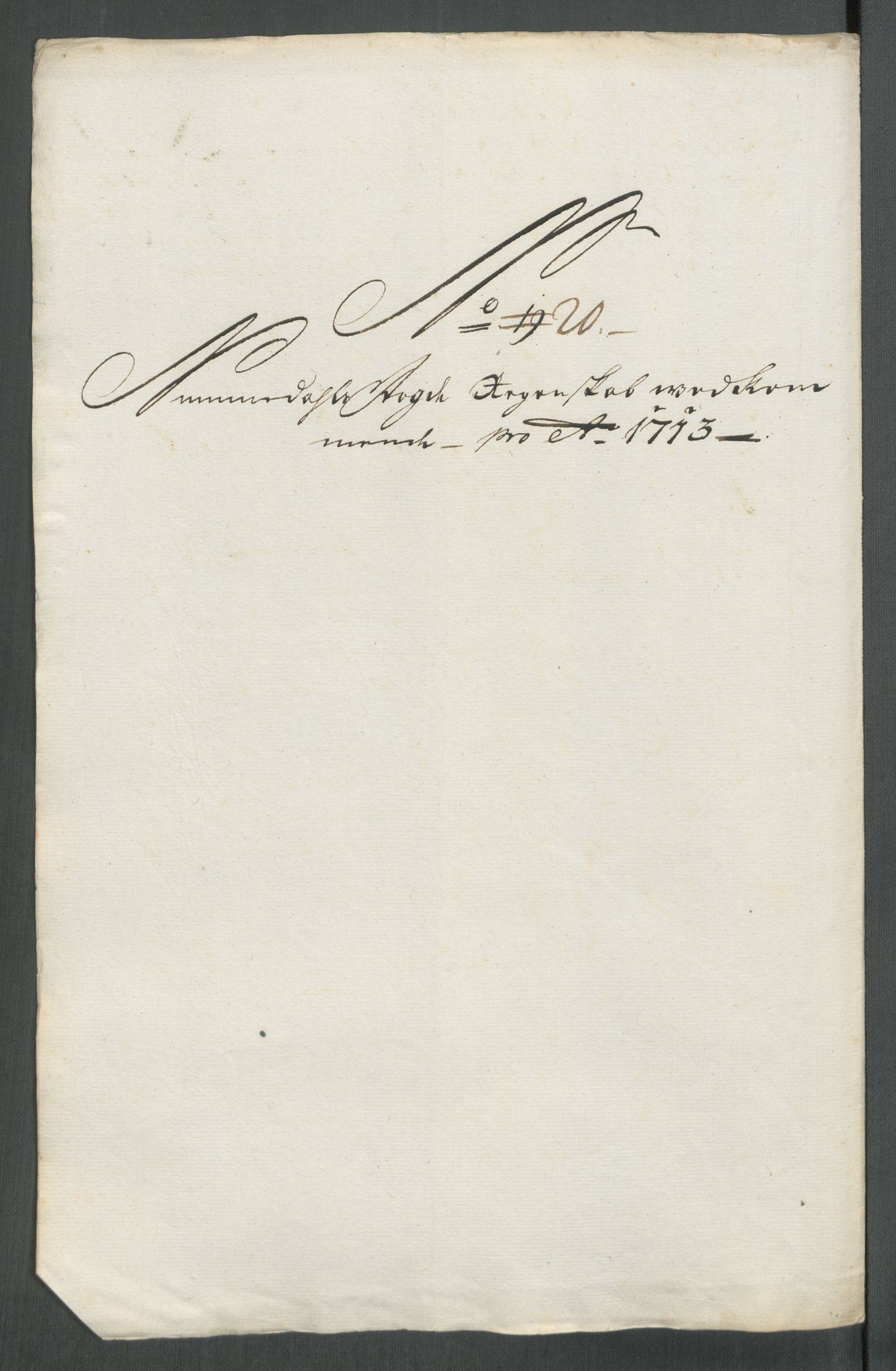 Rentekammeret inntil 1814, Reviderte regnskaper, Fogderegnskap, RA/EA-4092/R64/L4434: Fogderegnskap Namdal, 1713, p. 187
