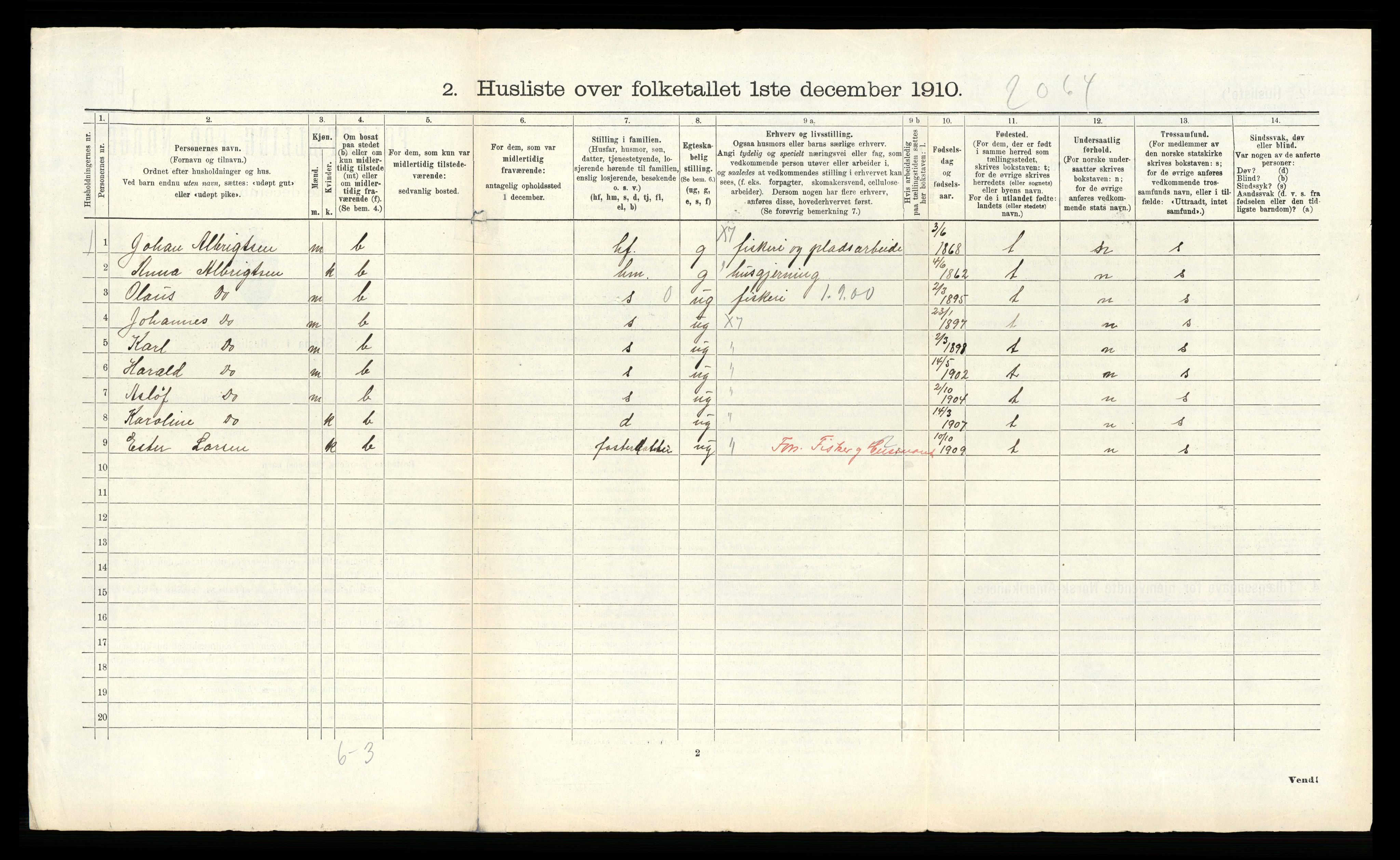 RA, 1910 census for Bodin, 1910, p. 896