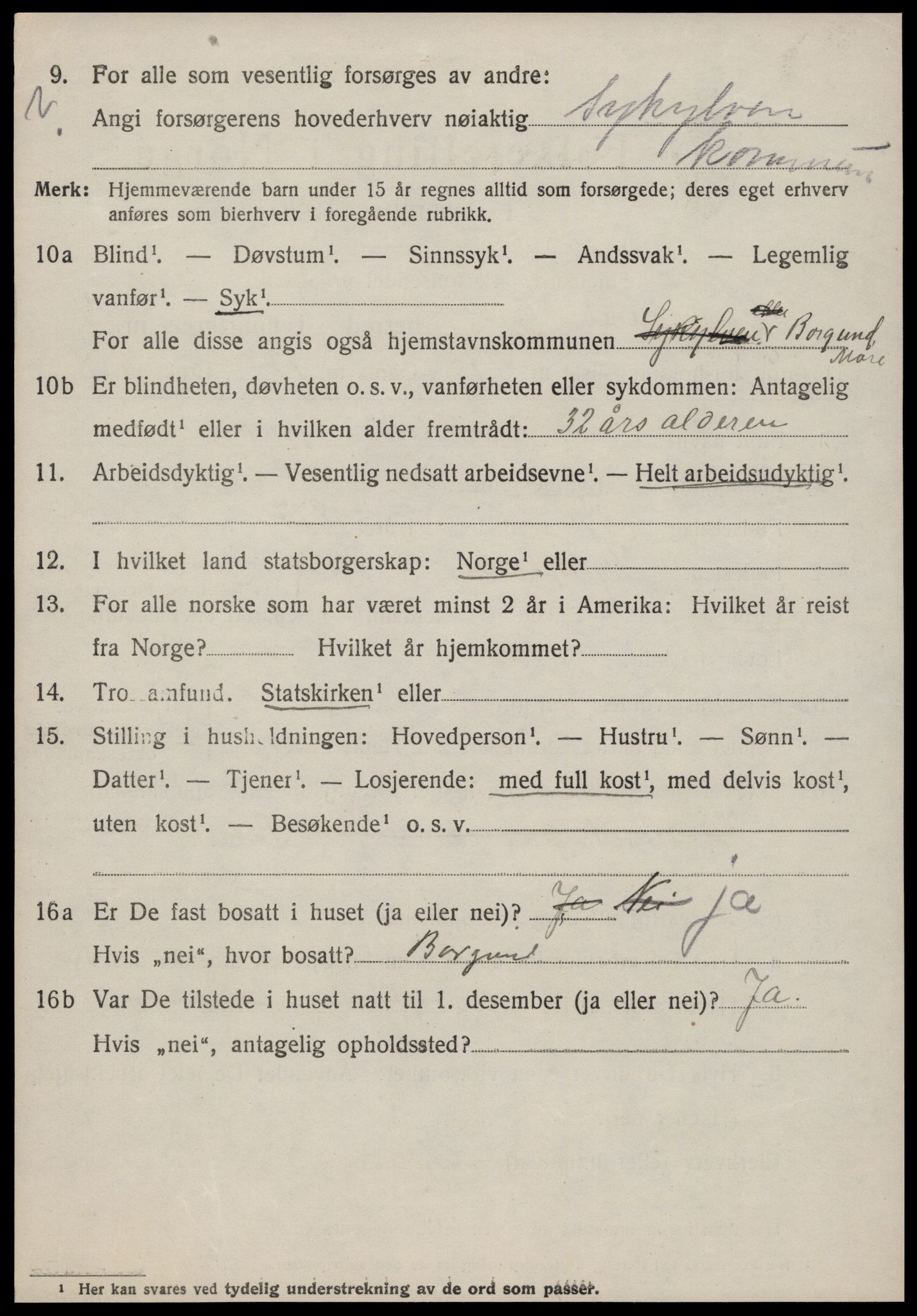 SAT, 1920 census for Sykkylven, 1920, p. 3022