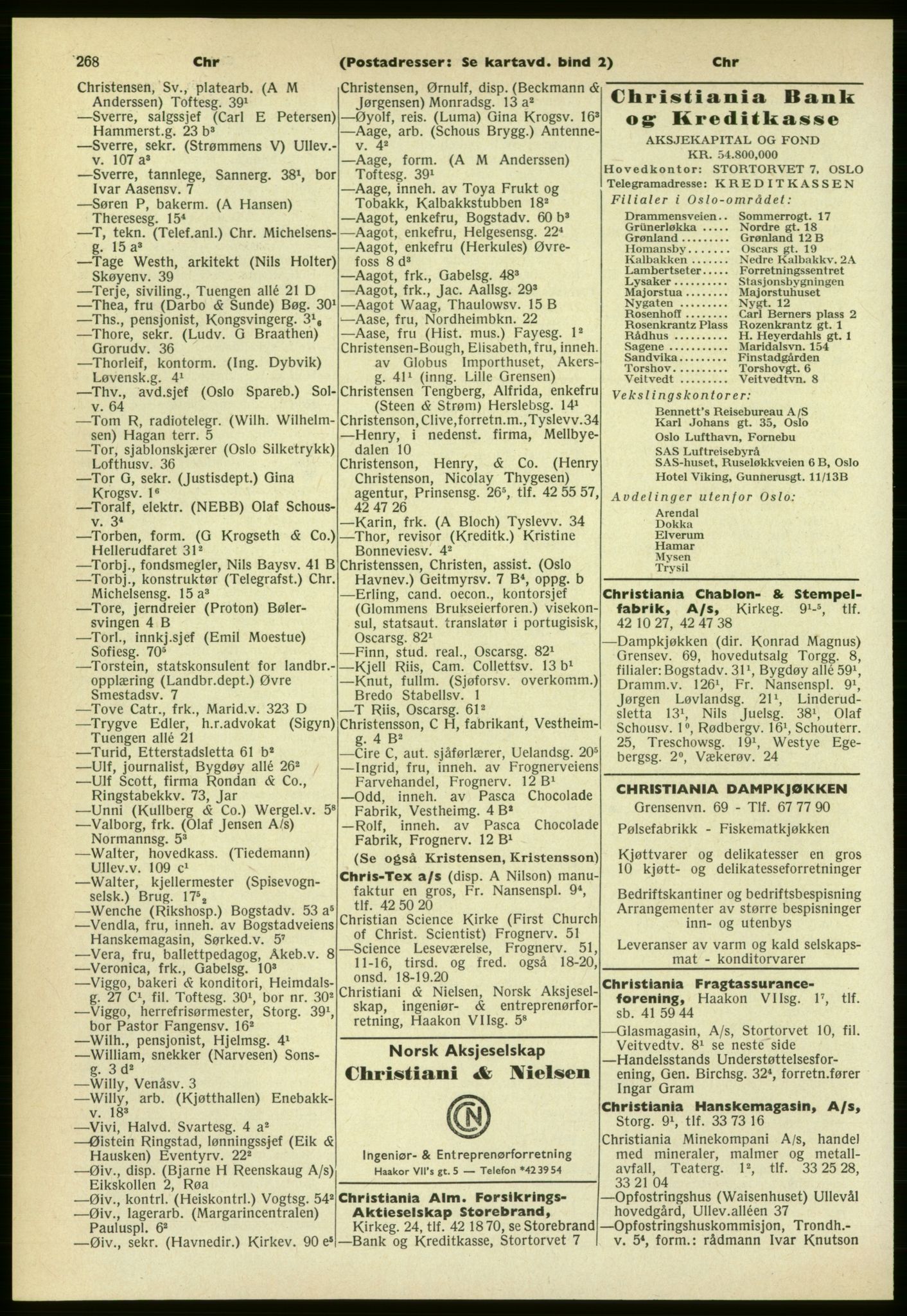 Kristiania/Oslo adressebok, PUBL/-, 1961-1962, p. 268
