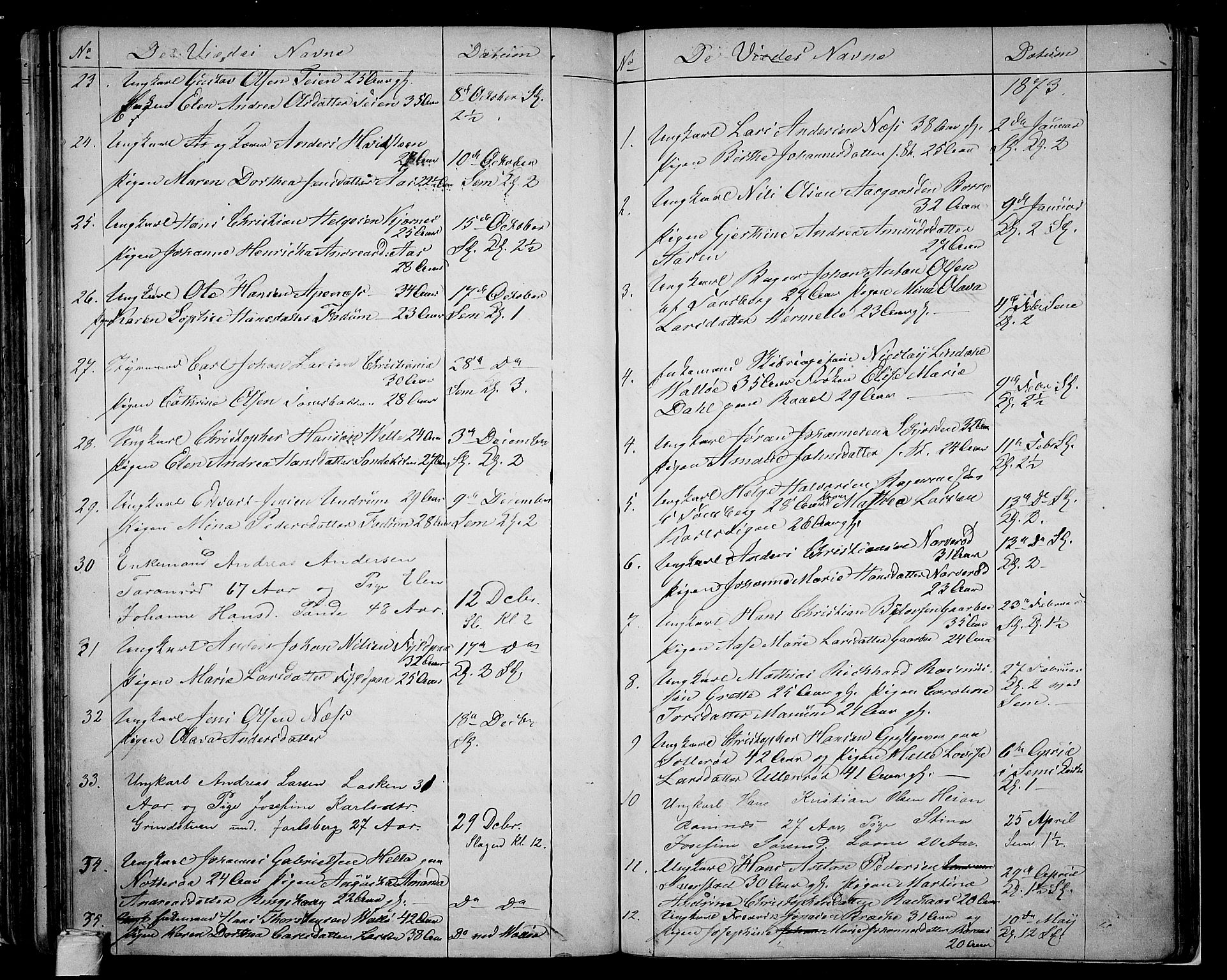 Sem kirkebøker, AV/SAKO-A-5/G/Ga/L0004: Parish register (copy) no. I 4, 1855-1877