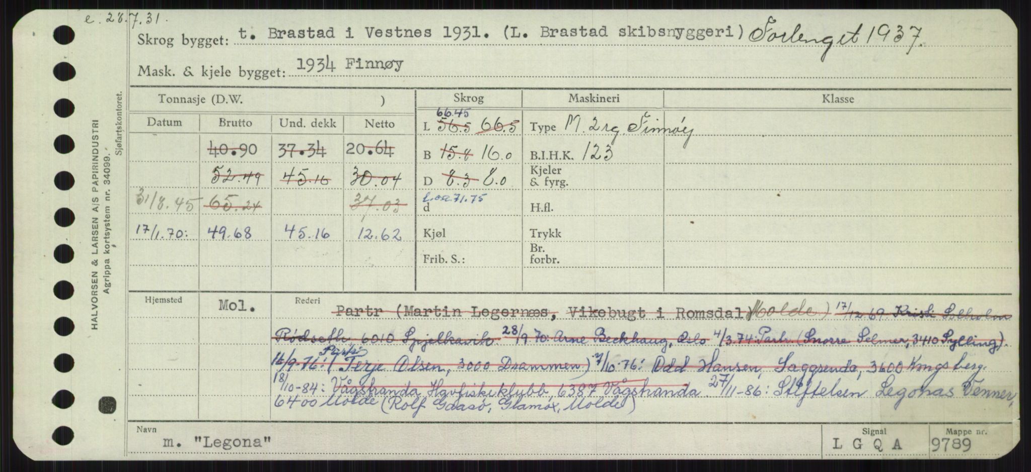 Sjøfartsdirektoratet med forløpere, Skipsmålingen, AV/RA-S-1627/H/Ha/L0003/0002: Fartøy, Hilm-Mar / Fartøy, Kom-Mar, p. 359