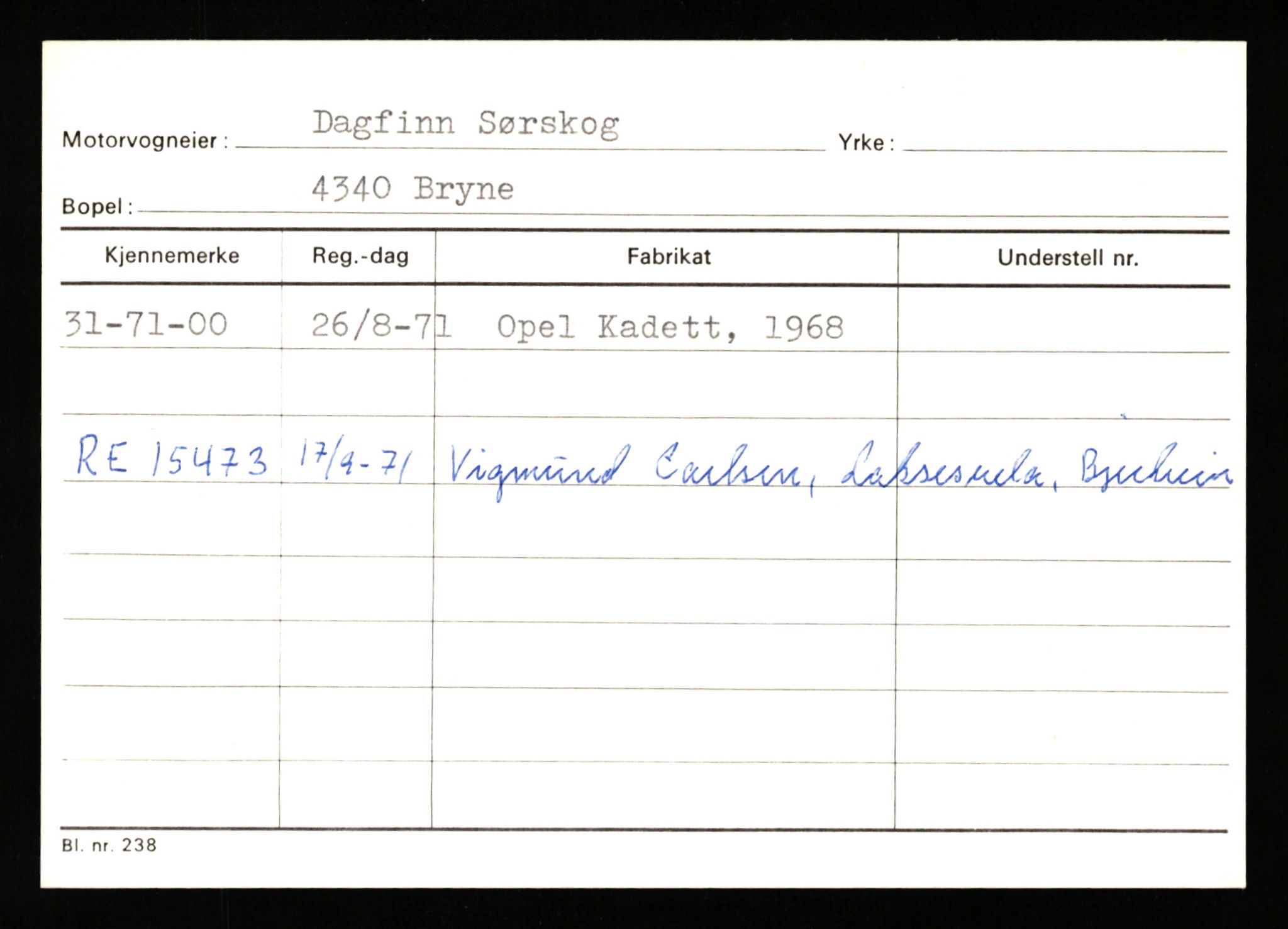 Stavanger trafikkstasjon, SAST/A-101942/0/G/L0011: Registreringsnummer: 240000 - 363477, 1930-1971, p. 1930