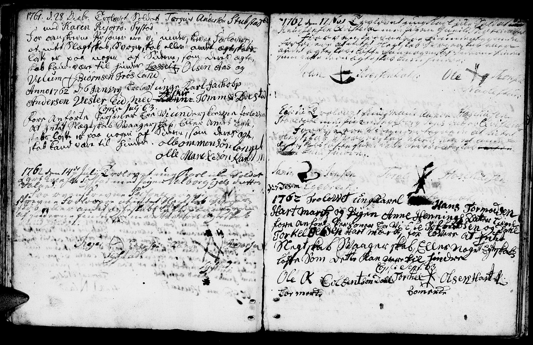Mandal sokneprestkontor, SAK/1111-0030/F/Fa/Fab/L0002: Parish register (official) no. A 2, 1753-1801, p. 62-63