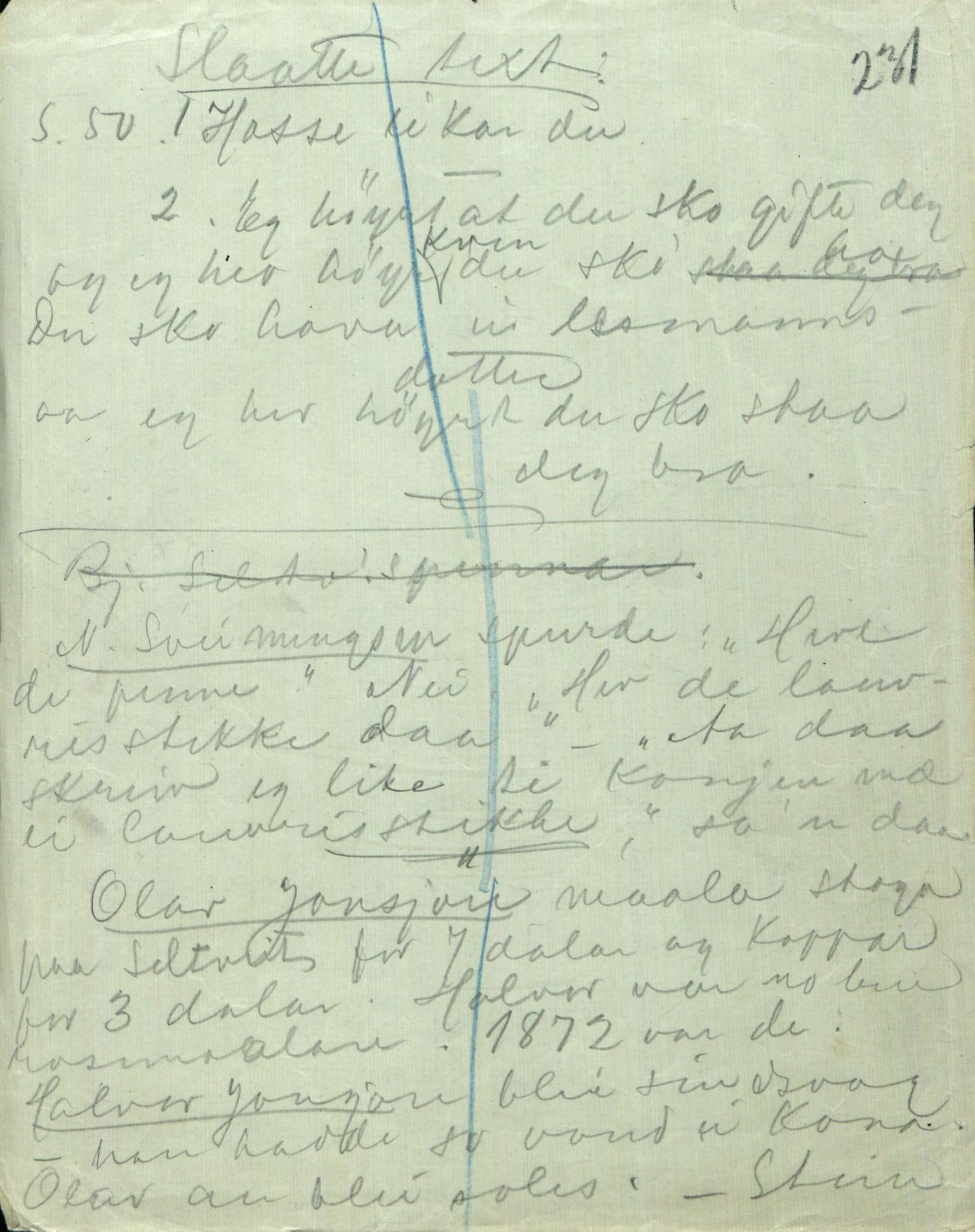 Rikard Berge, TEMU/TGM-A-1003/F/L0005/0002: 160-200 / 161 Oppskrifter av Rikard Berge, Aanund Olsnes m.fl. , 1905-1929, p. 231