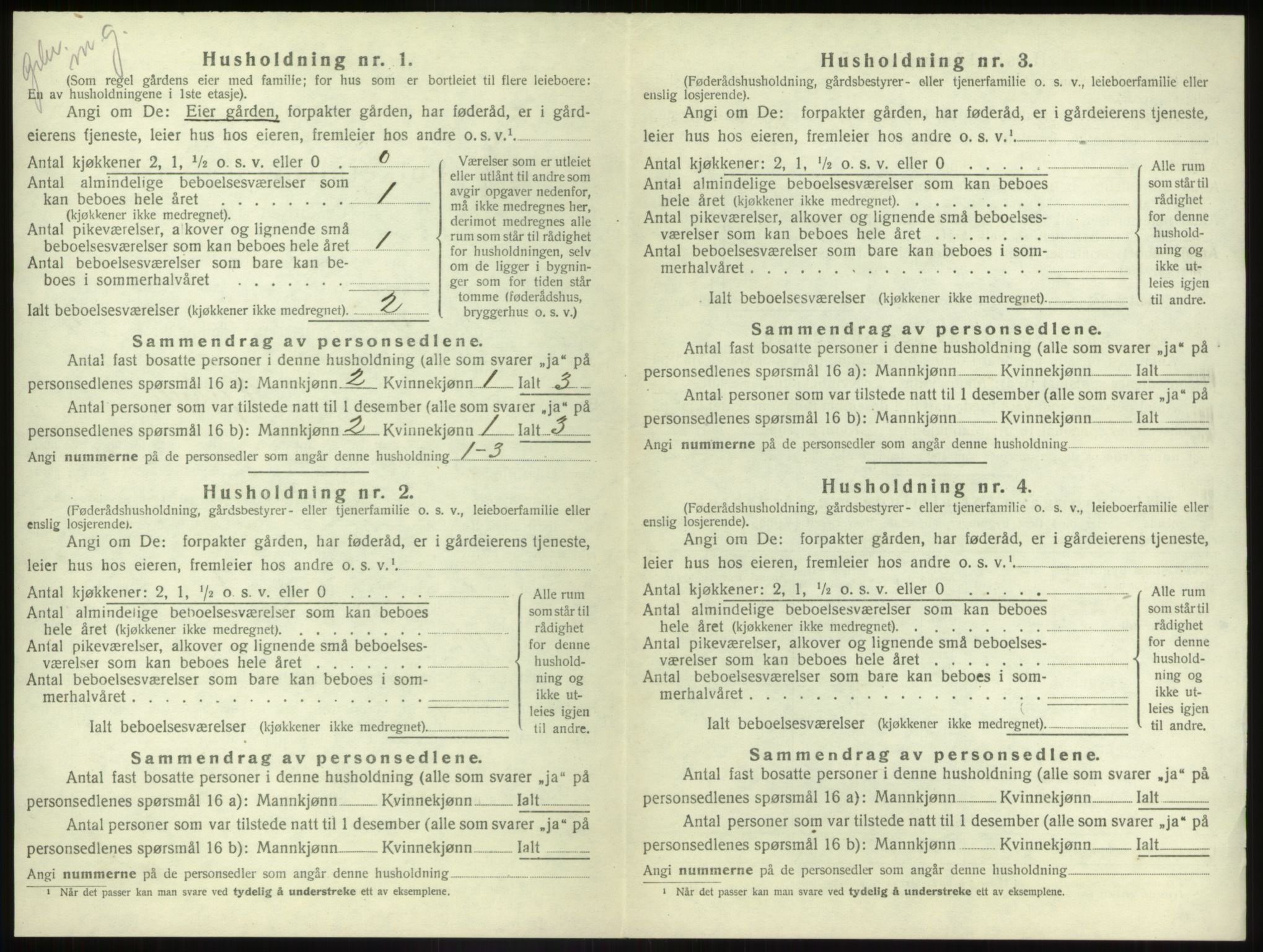 SAB, 1920 census for Naustdal, 1920, p. 389