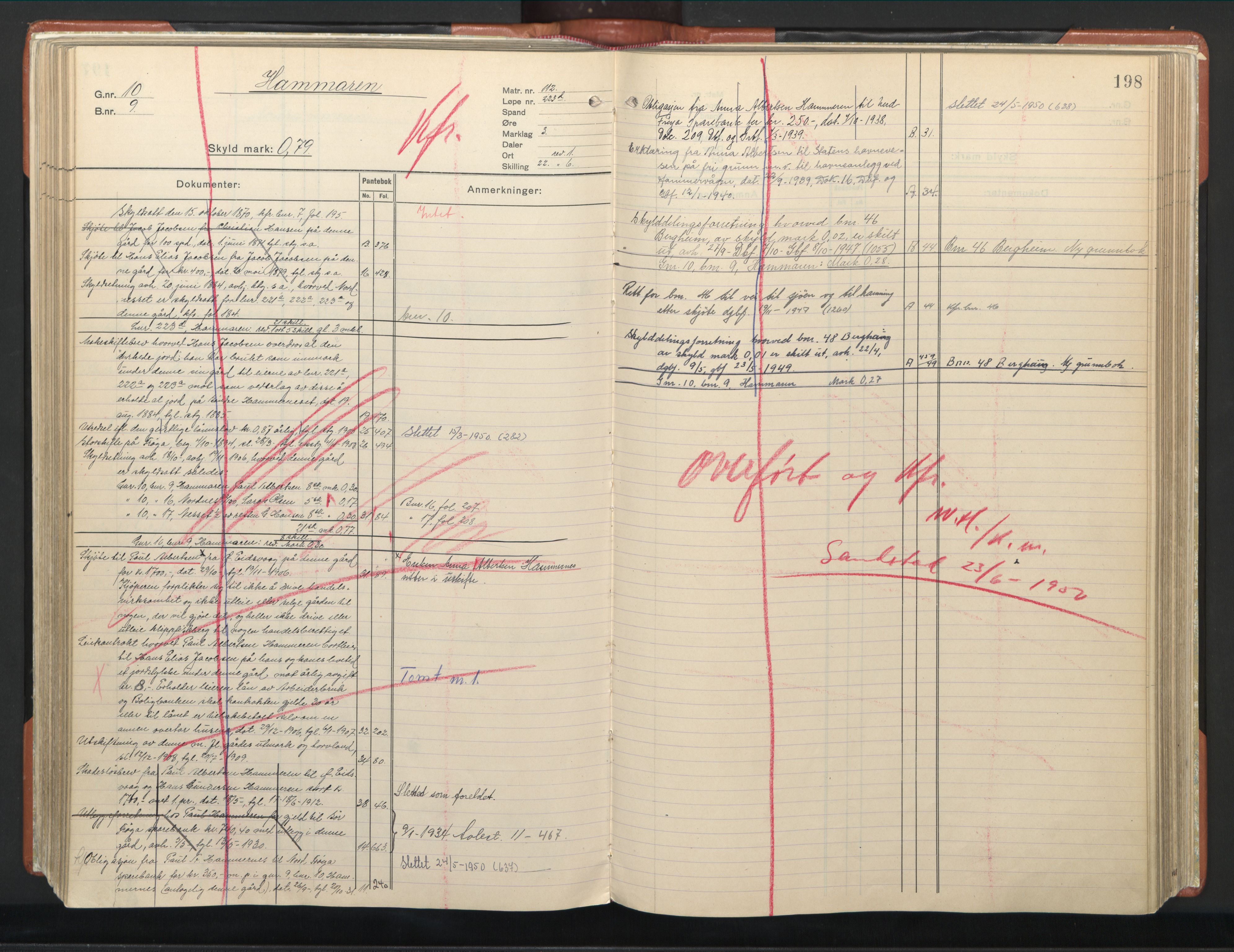 Hitra sorenskriveri, AV/SAT-A-0018/2/2A/L0002: Mortgage register no. 2, p. 198