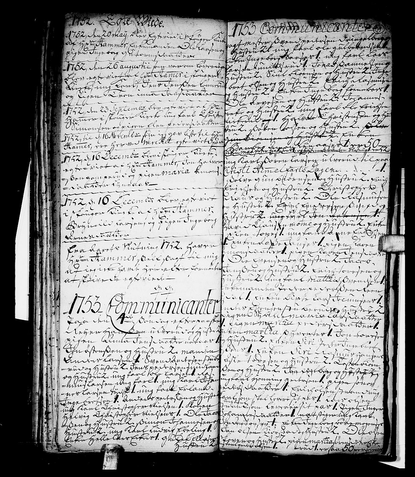 Skoger kirkebøker, AV/SAKO-A-59/G/Gb/L0001: Parish register (copy) no. II 1, 1748-1753, p. 39