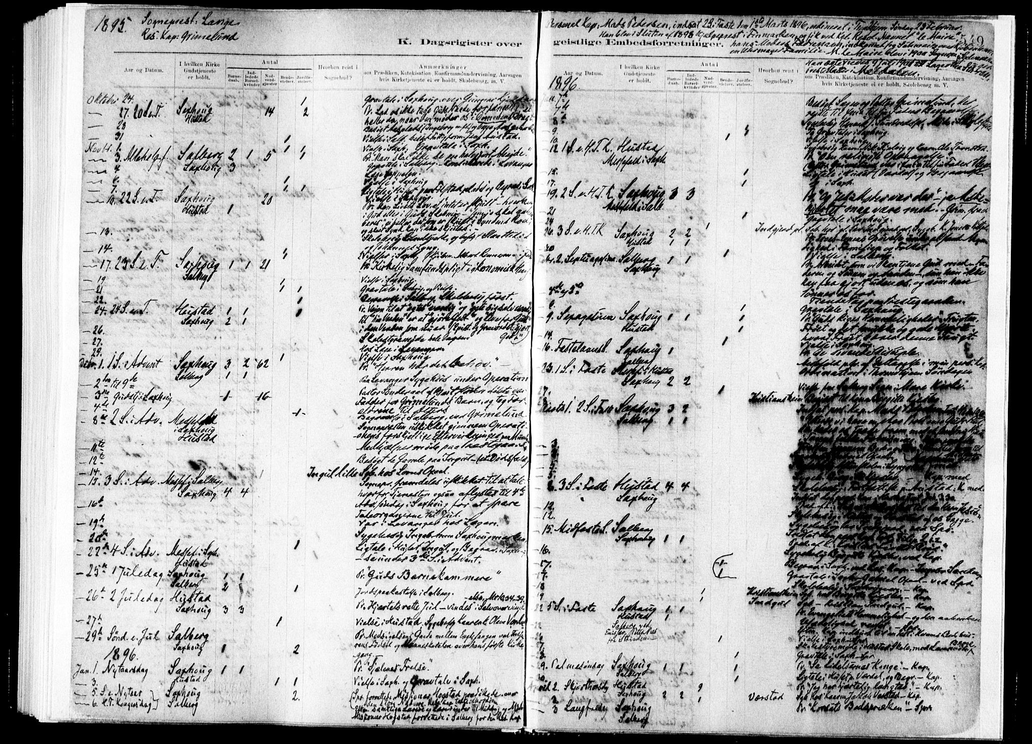 Ministerialprotokoller, klokkerbøker og fødselsregistre - Nord-Trøndelag, AV/SAT-A-1458/730/L0285: Parish register (official) no. 730A10, 1879-1914, p. 549