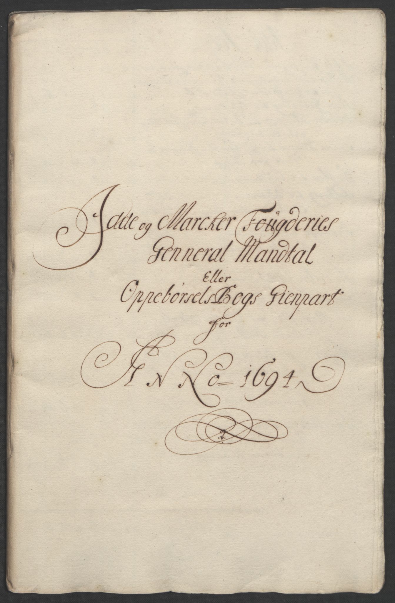 Rentekammeret inntil 1814, Reviderte regnskaper, Fogderegnskap, AV/RA-EA-4092/R01/L0012: Fogderegnskap Idd og Marker, 1694-1695, p. 60