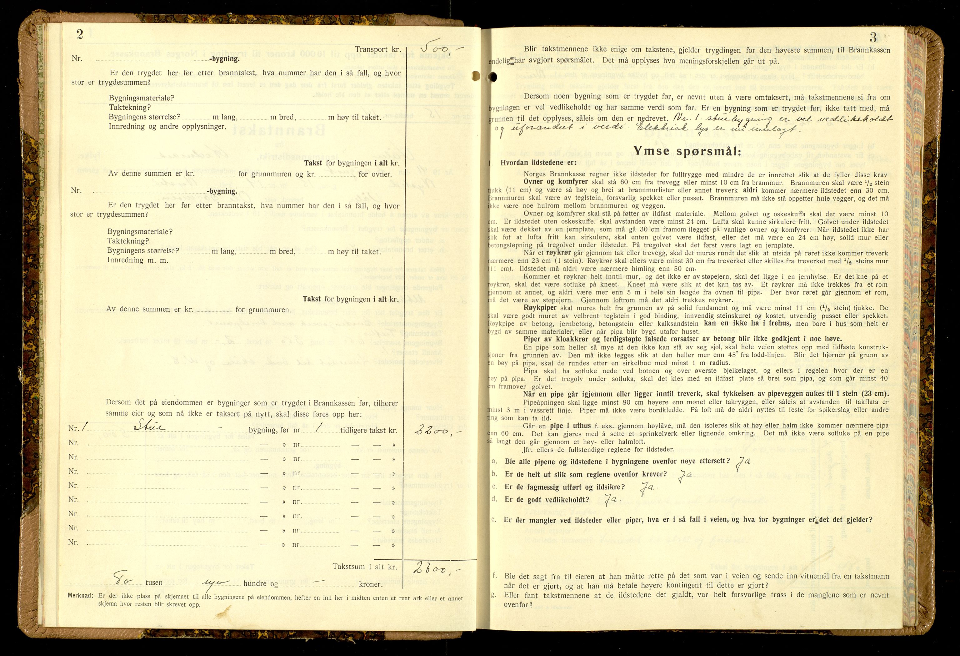 Norges Brannkasse, Våler, Hedmark, AV/SAH-NBRANV-019/F/L0029: Branntakstprotokoll, 1941-1945