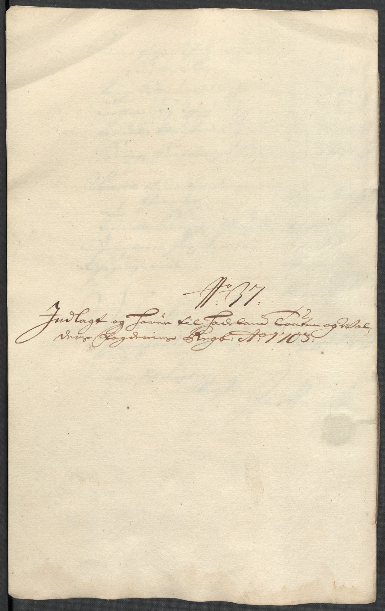 Rentekammeret inntil 1814, Reviderte regnskaper, Fogderegnskap, RA/EA-4092/R18/L1301: Fogderegnskap Hadeland, Toten og Valdres, 1703, p. 215