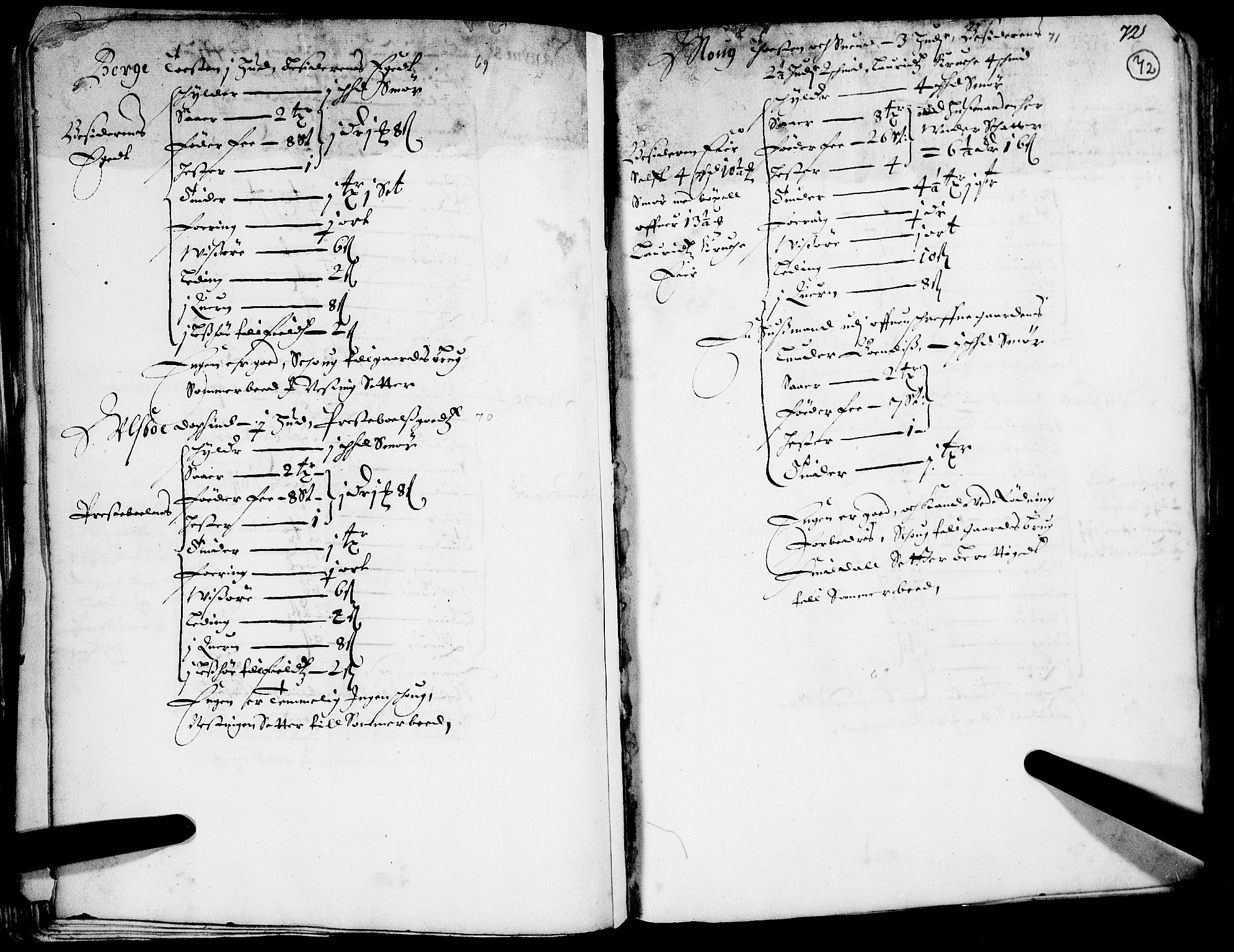 Rentekammeret inntil 1814, Realistisk ordnet avdeling, RA/EA-4070/N/Nb/Nba/L0014: Gudbrandsdalen fogderi, 1. del, 1668, p. 71b-72a