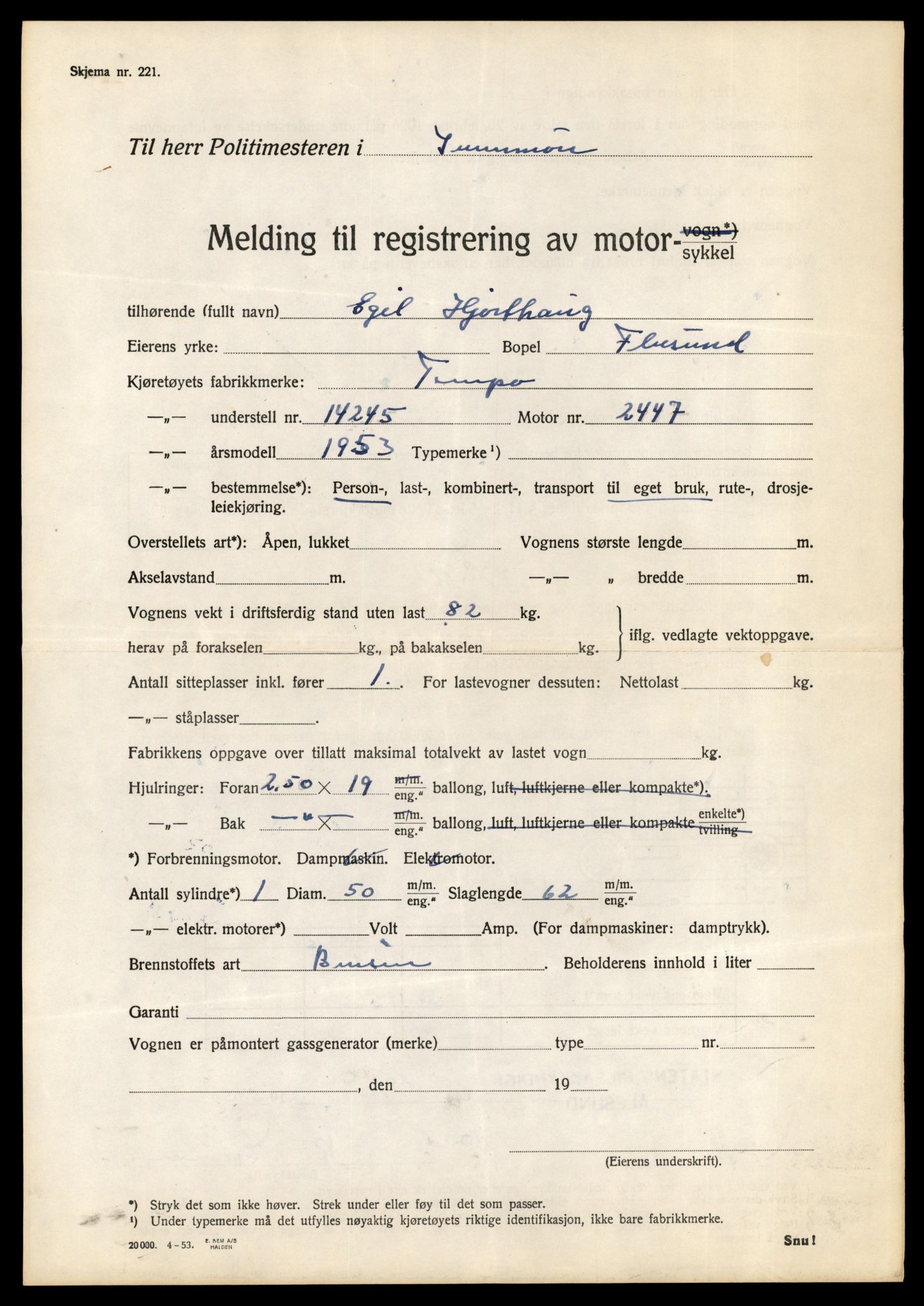 Møre og Romsdal vegkontor - Ålesund trafikkstasjon, AV/SAT-A-4099/F/Fe/L0037: Registreringskort for kjøretøy T 13031 - T 13179, 1927-1998, p. 277