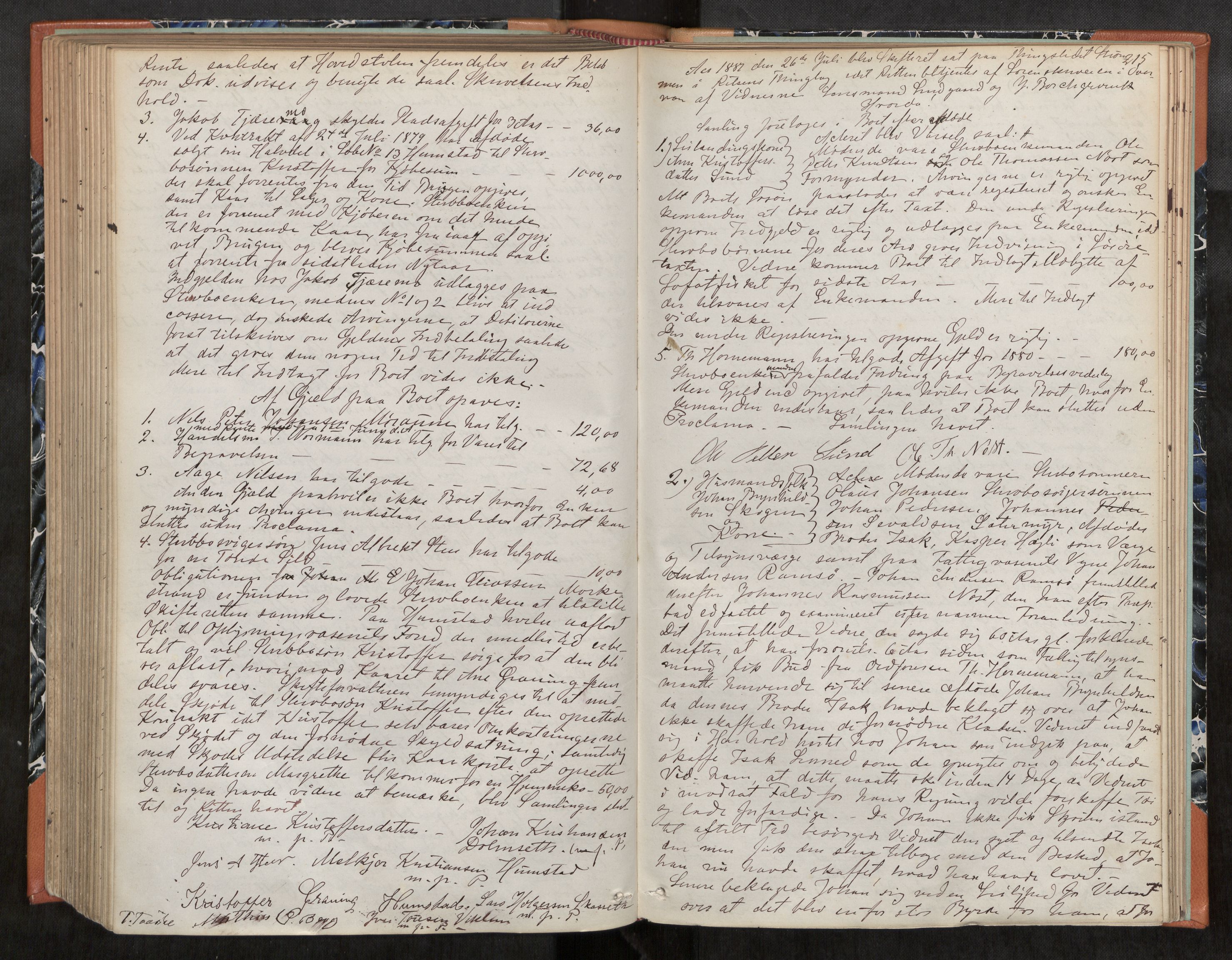 Fosen sorenskriveri, AV/SAT-A-1107/1/3/3B/L0004: Skiftebehandlingsprotokoll, 1868-1888, p. 215