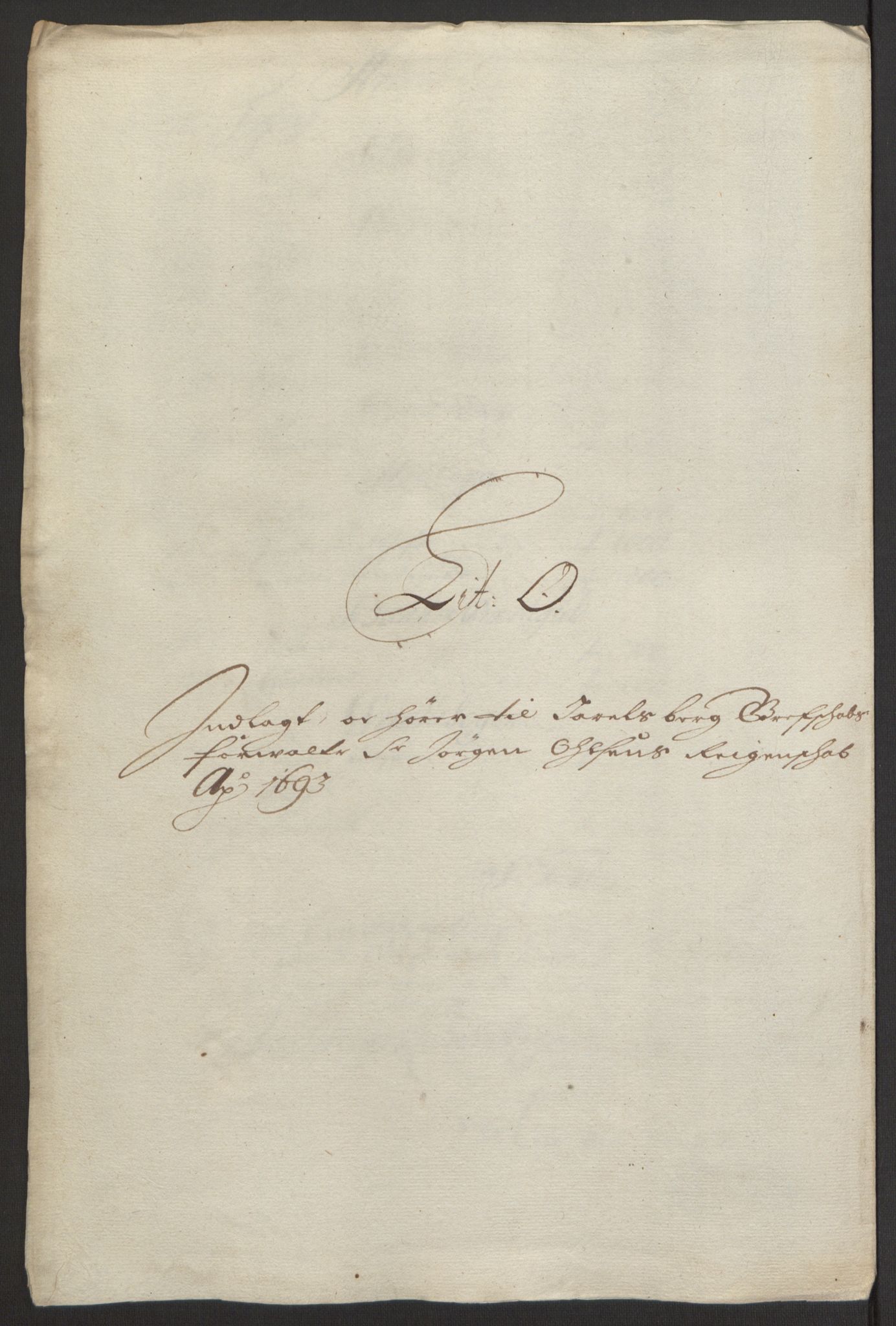 Rentekammeret inntil 1814, Reviderte regnskaper, Fogderegnskap, AV/RA-EA-4092/R32/L1866: Fogderegnskap Jarlsberg grevskap, 1693, p. 387