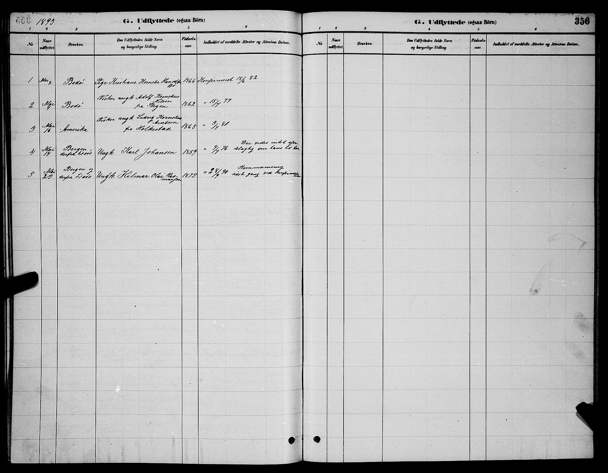 Ministerialprotokoller, klokkerbøker og fødselsregistre - Nordland, SAT/A-1459/855/L0816: Parish register (copy) no. 855C05, 1879-1894, p. 356